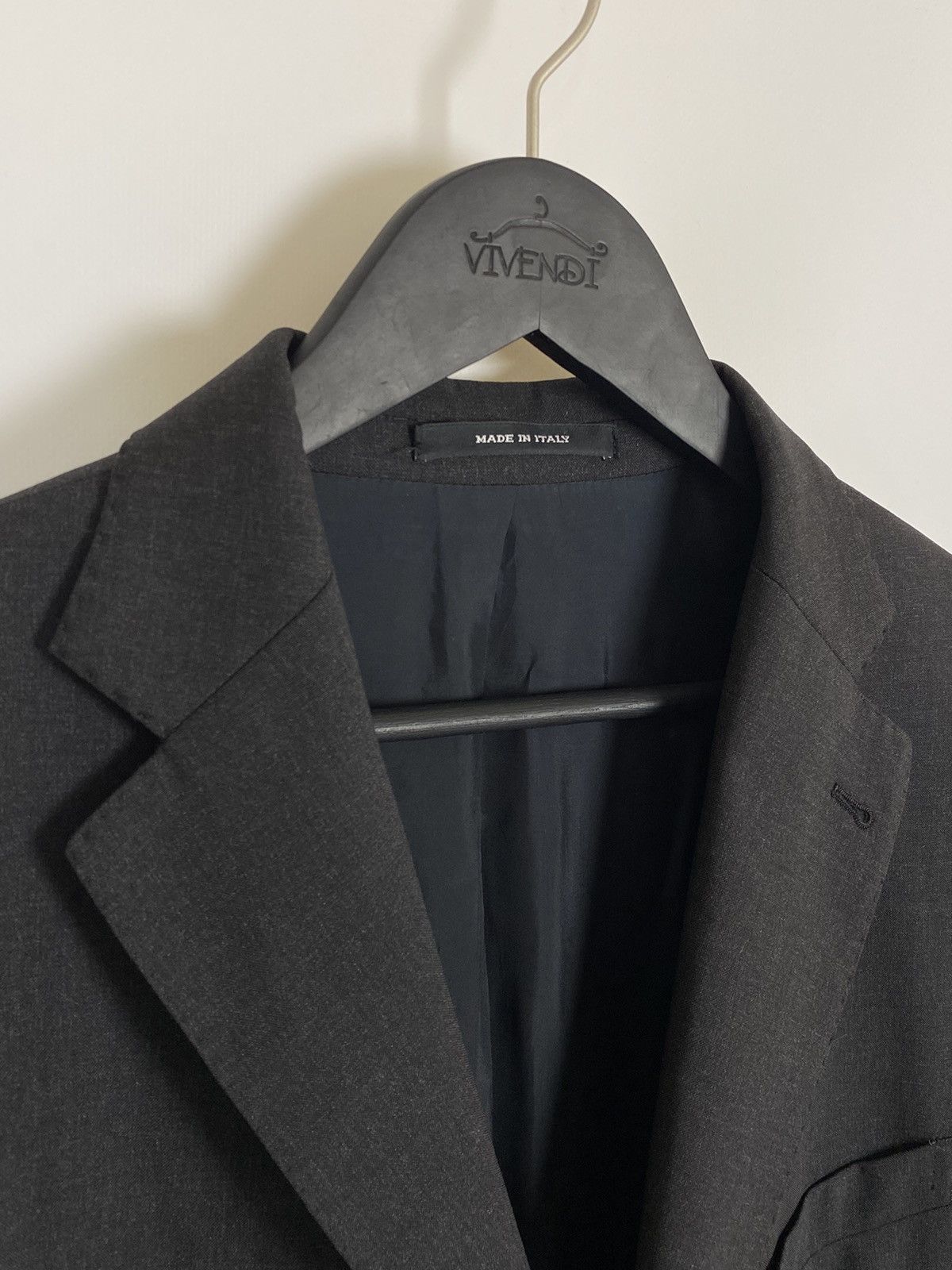 Tagliatore Tagliatore Virgin Wool Gray Blazer Size 54L - 4 Thumbnail