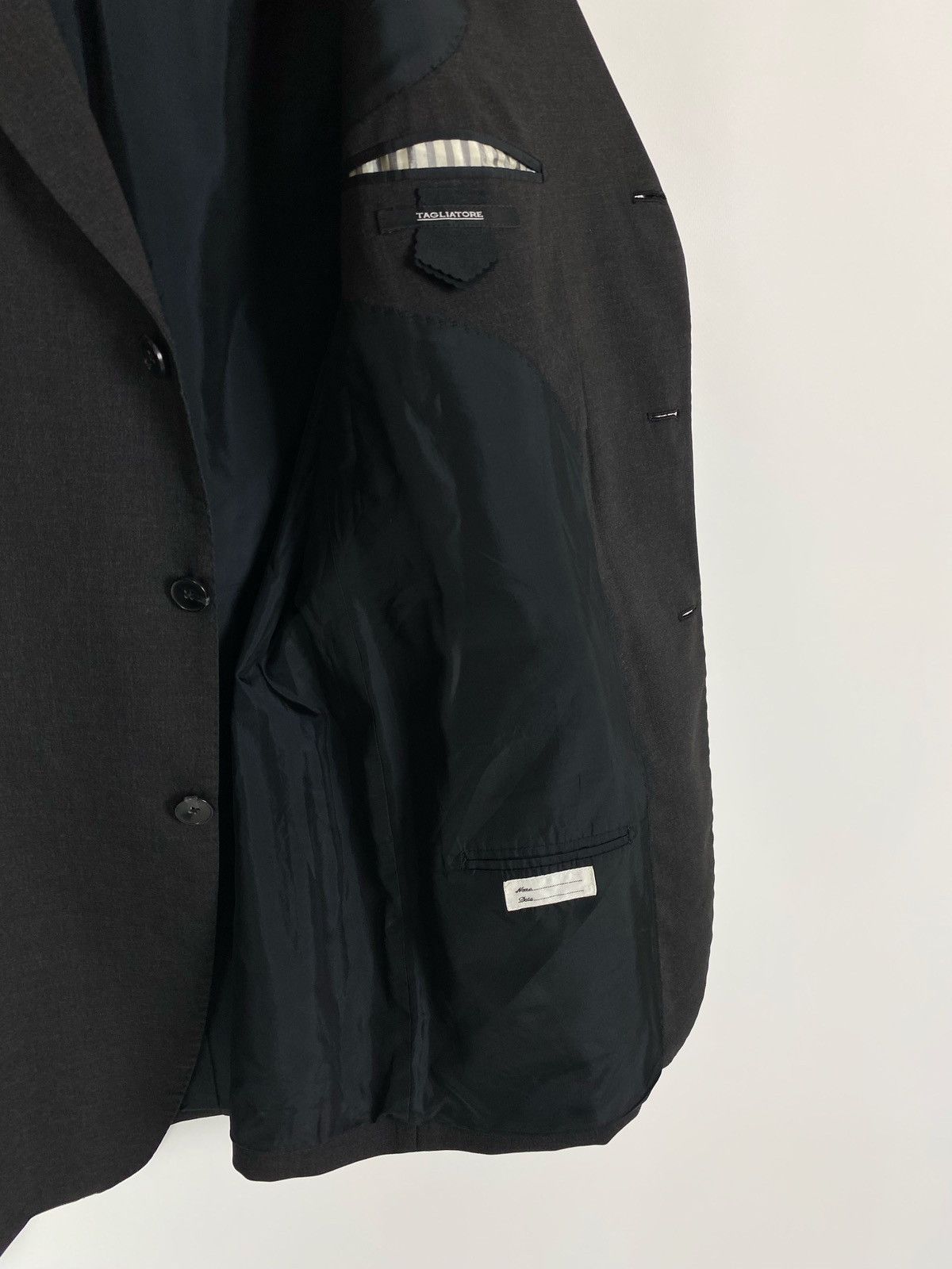 Tagliatore Tagliatore Virgin Wool Gray Blazer Size 54L - 9 Thumbnail