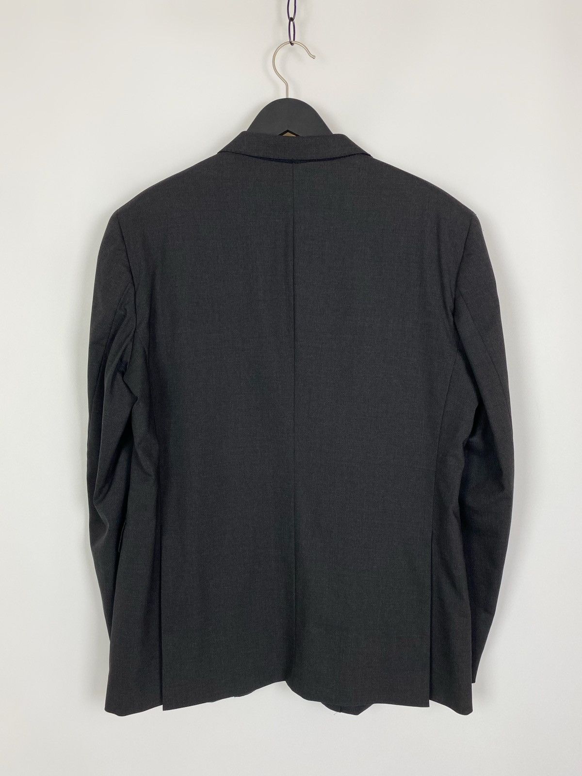 Tagliatore Tagliatore Virgin Wool Gray Blazer Size 54L - 6 Thumbnail