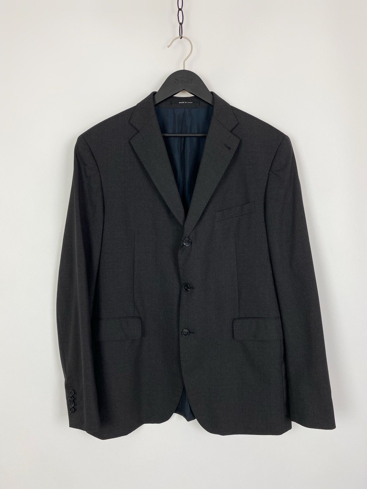 Tagliatore Tagliatore Virgin Wool Gray Blazer Size 54L - 1 Thumbnail