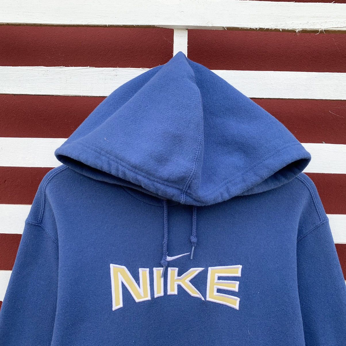 Vintage Vintage 90s Nike Center Logo Hoodie Made In Usa Size US S / EU 44-46 / 1 - 4 Thumbnail