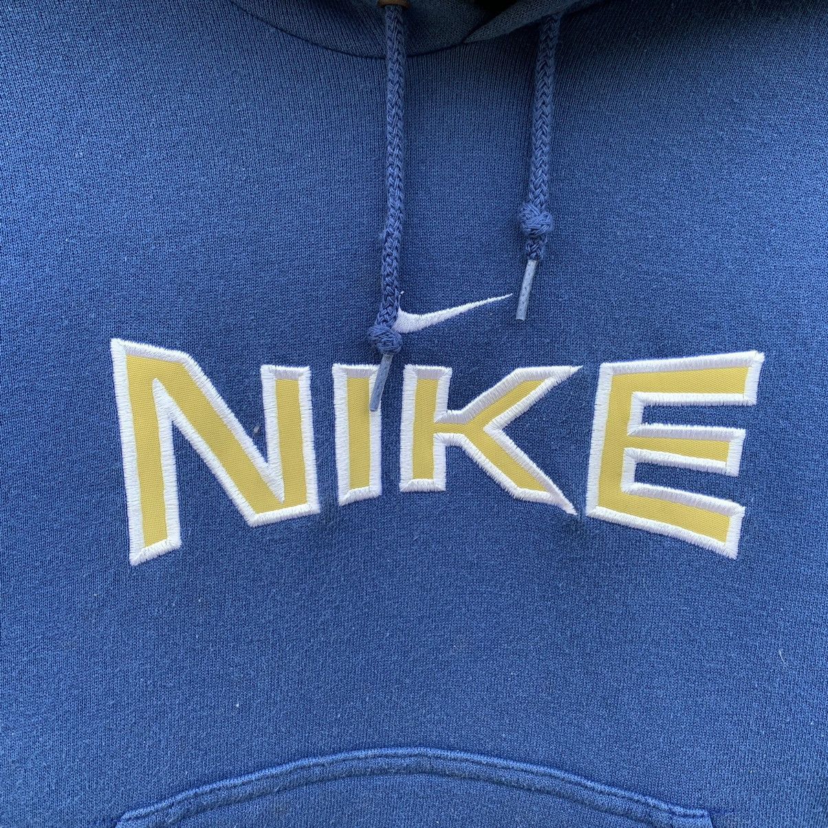 Nike Vintage 90s Nike Center Logo Hoodie Made In Usa Size S / US 4 / IT 40 - 5 Thumbnail