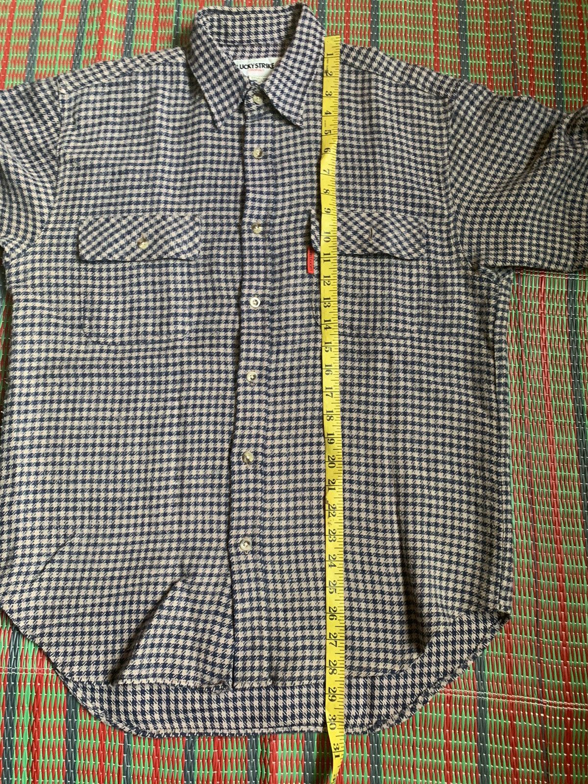 Flannel × Japanese Brand × Vintage Vintage LUCKY STRIKE FLANNEL Shirt Long sleeve Size US M / EU 48-50 / 2 - 9 Thumbnail