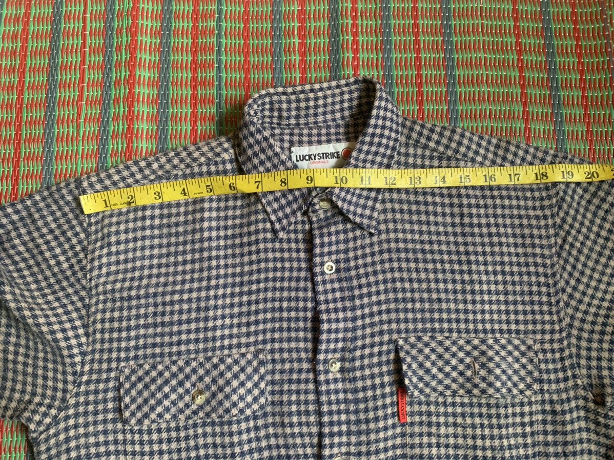 Flannel × Japanese Brand × Vintage Vintage LUCKY STRIKE FLANNEL Shirt Long sleeve Size US M / EU 48-50 / 2 - 11 Thumbnail