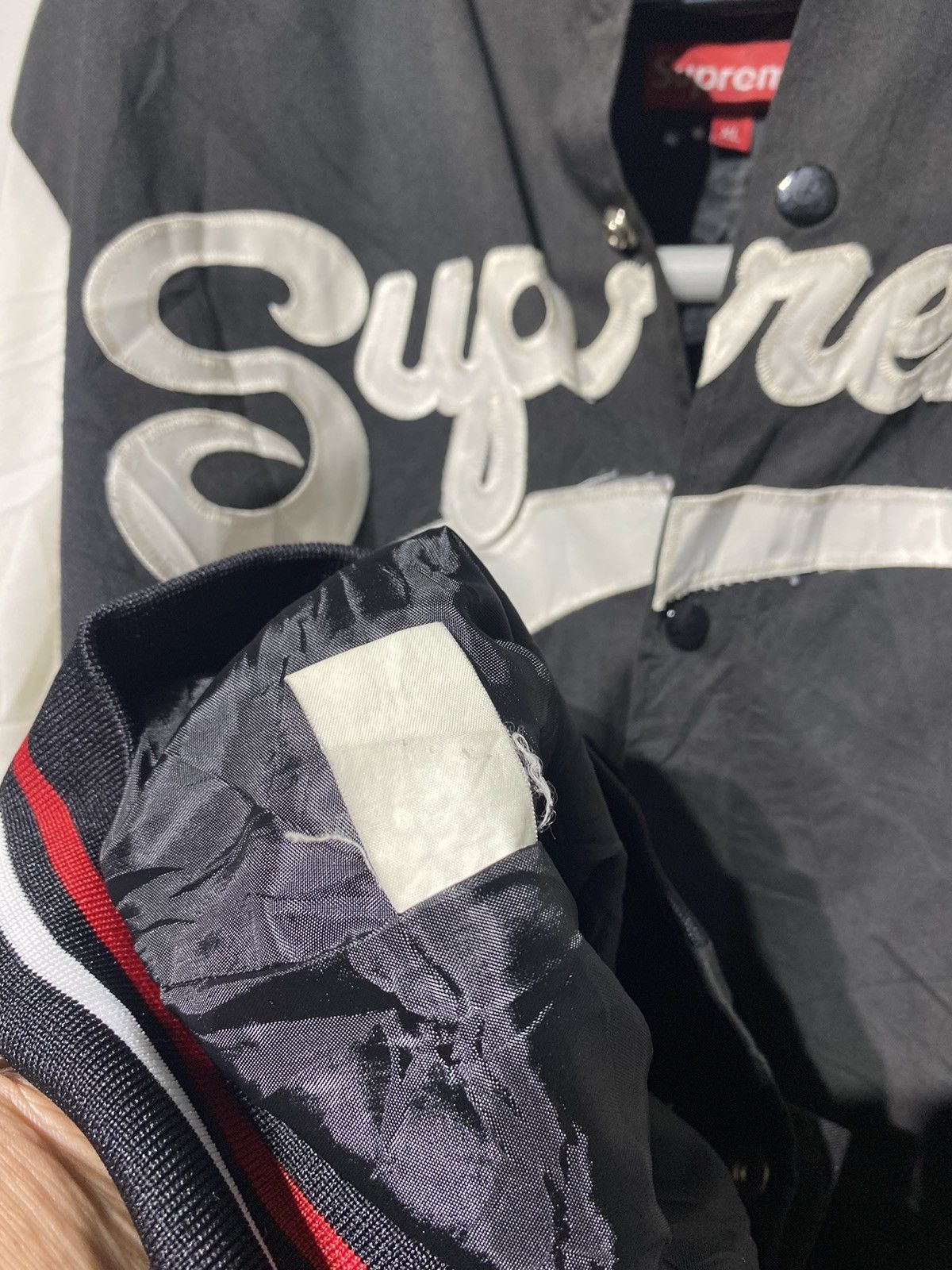 Vintage ❗️LAST DROP ❗️SUPREME 2002 EDITION VERSITY BASBALL JECKET Size US XL / EU 56 / 4 - 5 Thumbnail