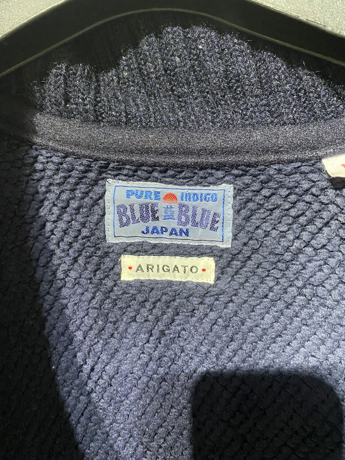 Blue Blue Japan × Yohji Yamamoto BLUE BLUE ARIGATO HEAVY DUTY COTTON INDIGO DYE JECKET Size 44S - 8 Thumbnail