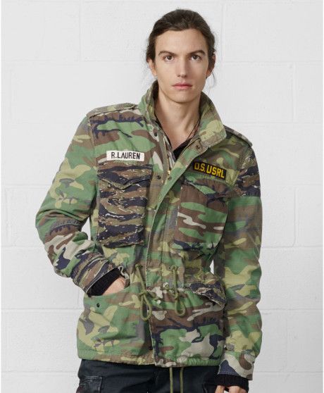 Ralph Lauren Patched Camo Field Jacket Grailed