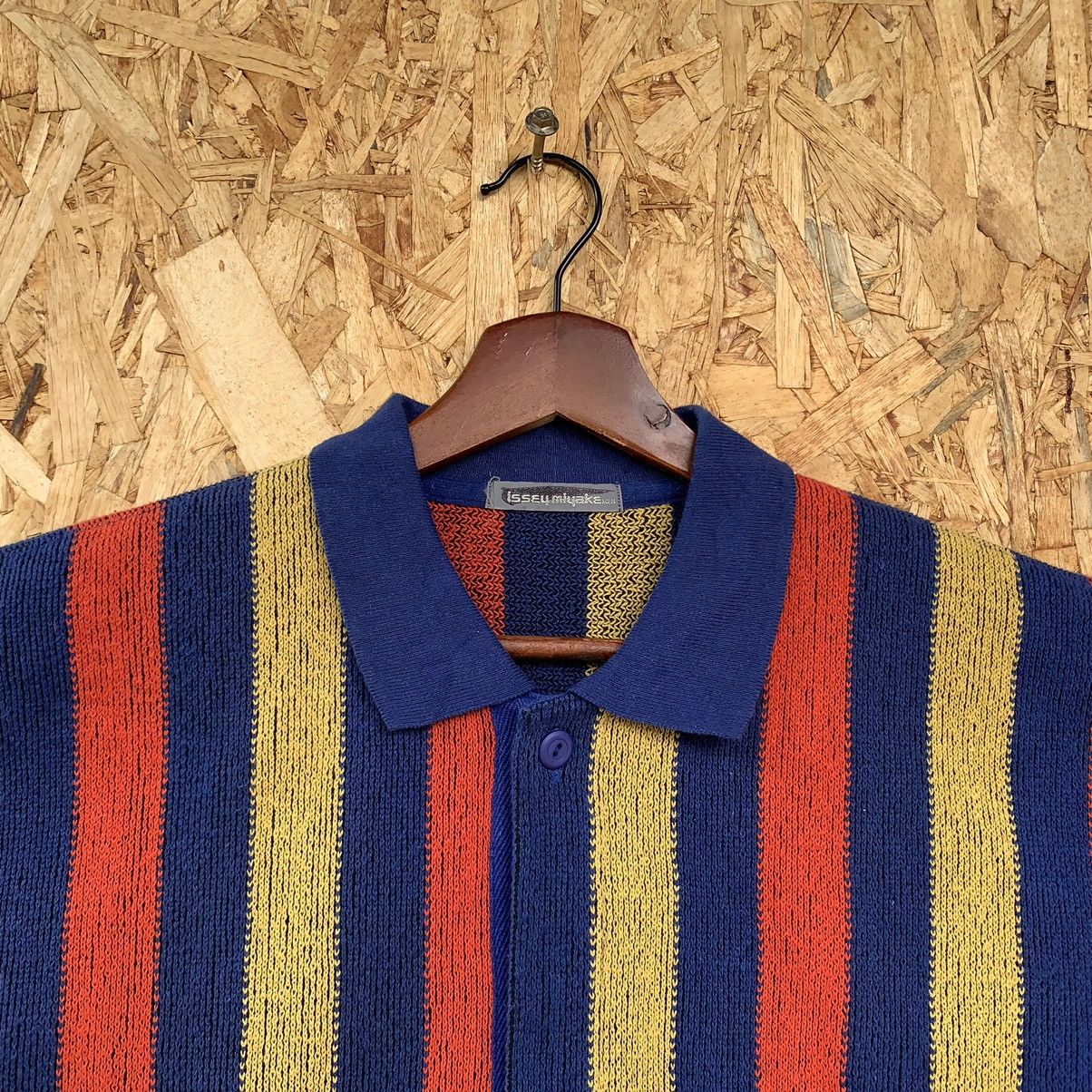 Issey Miyake Rare! Vintage 80s Stripe Issey Miyake Men Polos Knit Shirt Size US M / EU 48-50 / 2 - 3 Thumbnail