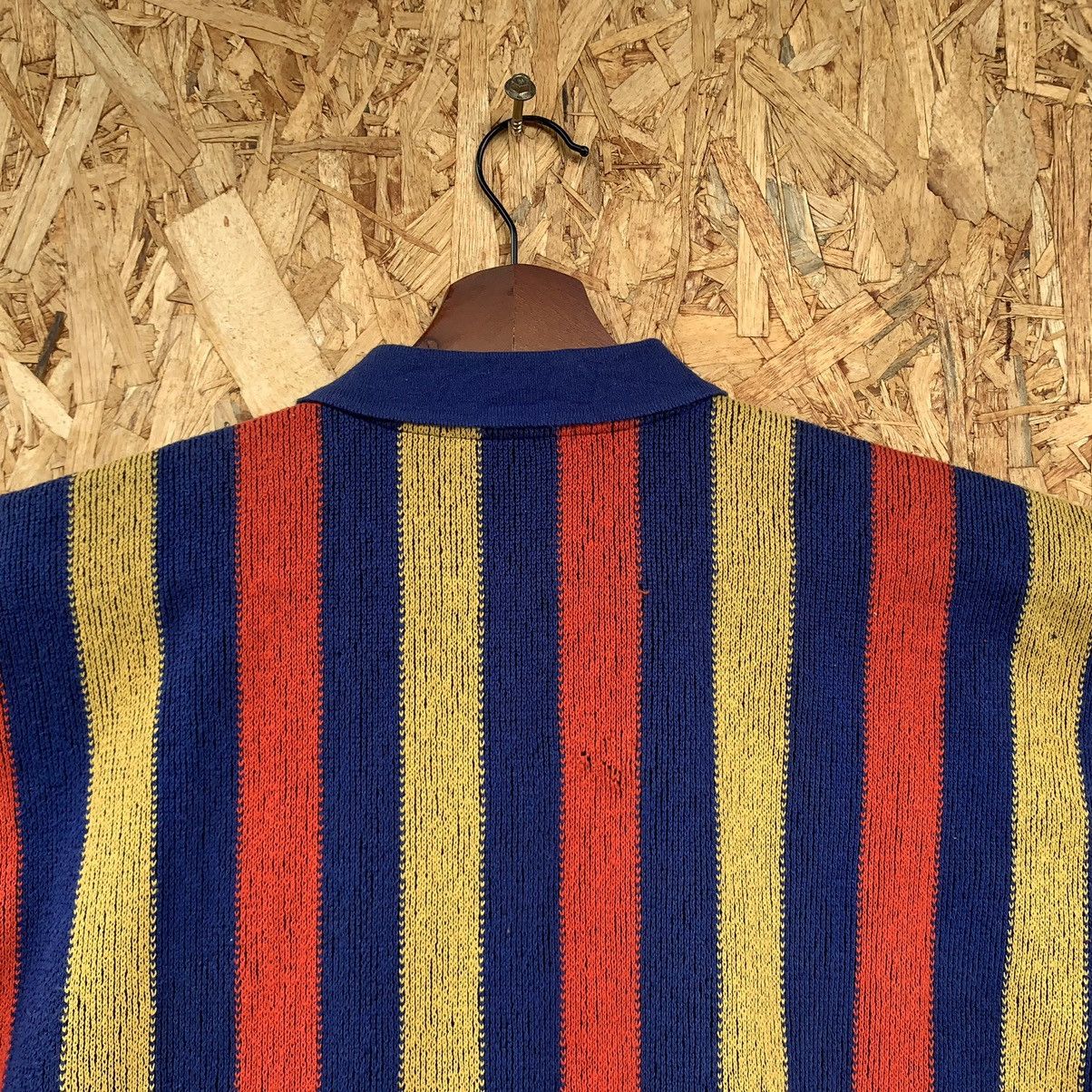 Issey Miyake Rare! Vintage 80s Stripe Issey Miyake Men Polos Knit Shirt Size US M / EU 48-50 / 2 - 4 Thumbnail