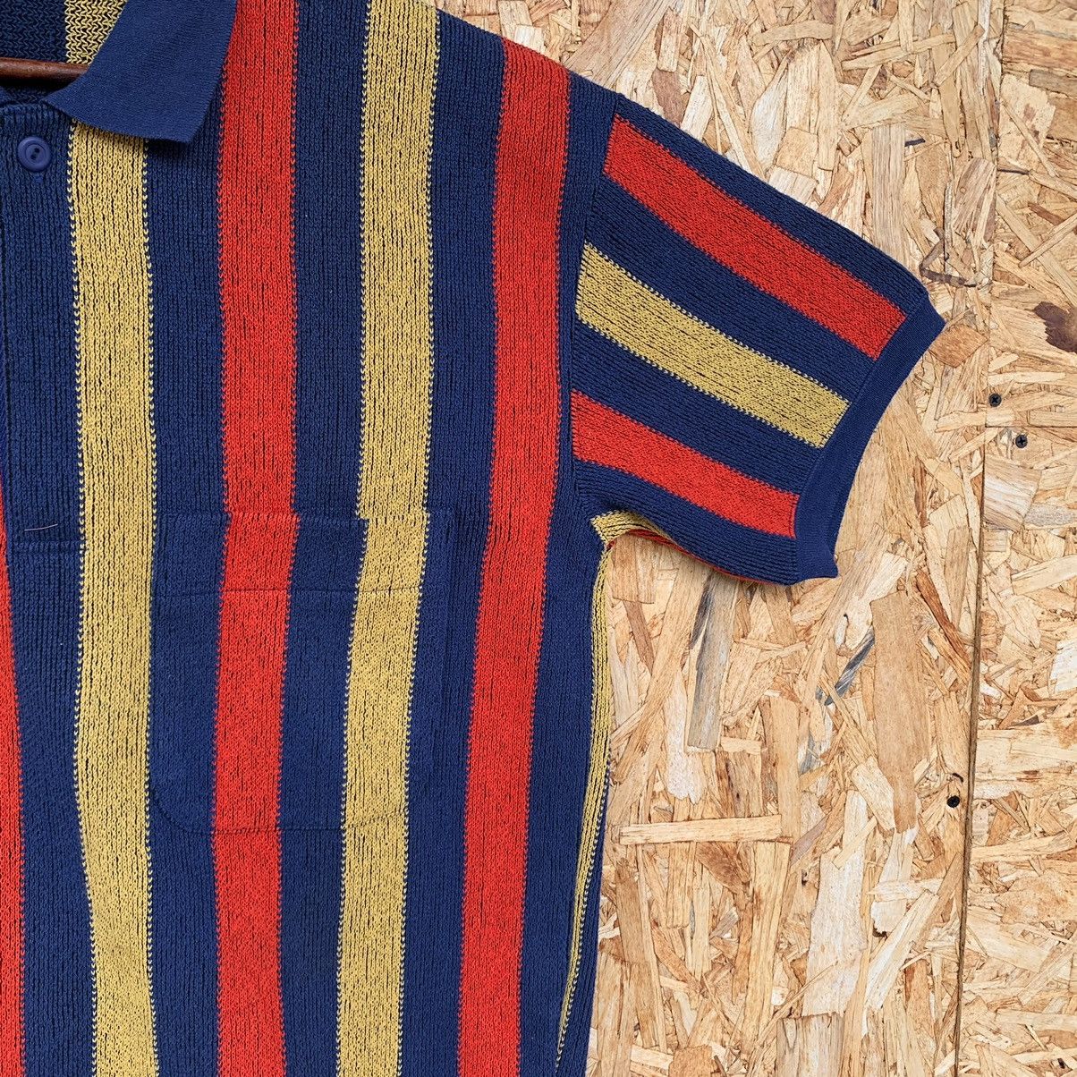Issey Miyake Rare! Vintage 80s Stripe Issey Miyake Men Polos Knit Shirt Size US M / EU 48-50 / 2 - 7 Thumbnail