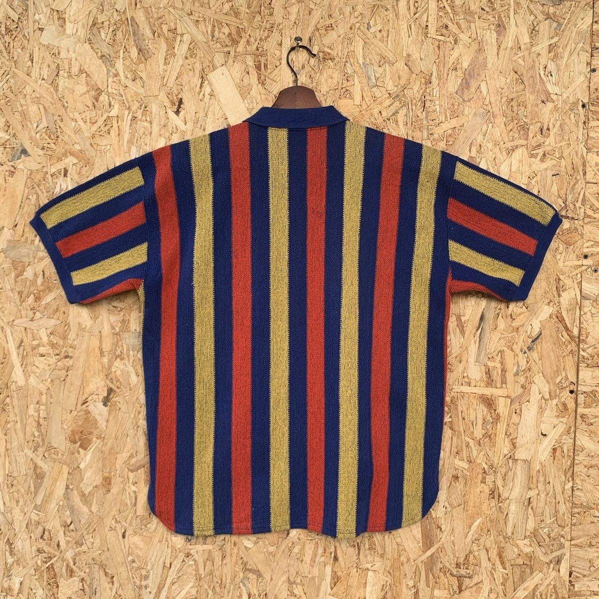 Issey Miyake Rare! Vintage 80s Stripe Issey Miyake Men Polos Knit Shirt Size US M / EU 48-50 / 2 - 2 Thumbnail