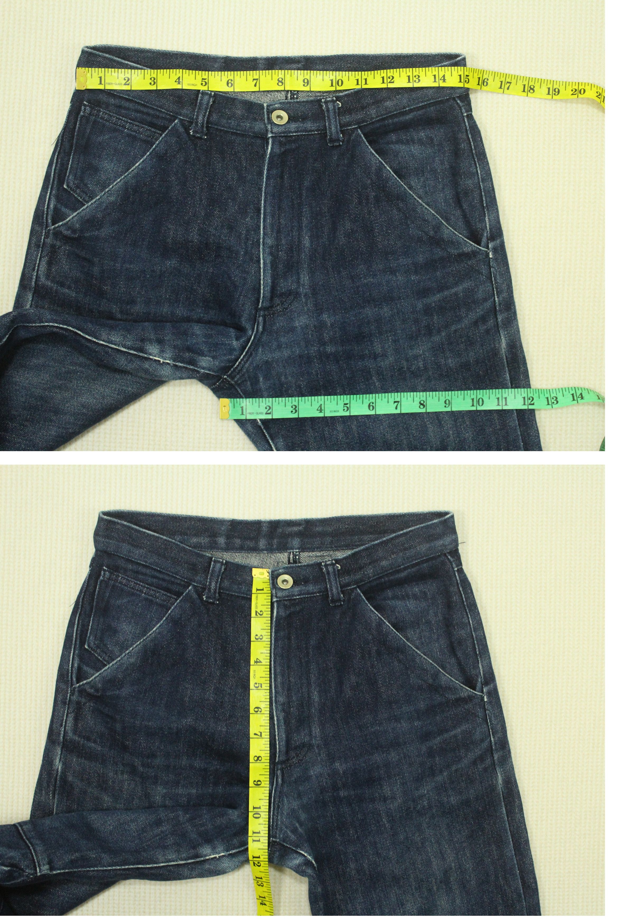 Japanese Brand Rare Yohji Yamamoto A.A.R Denim Dart Knee Distressed Indigo Size US 30 / EU 46 - 15 Thumbnail