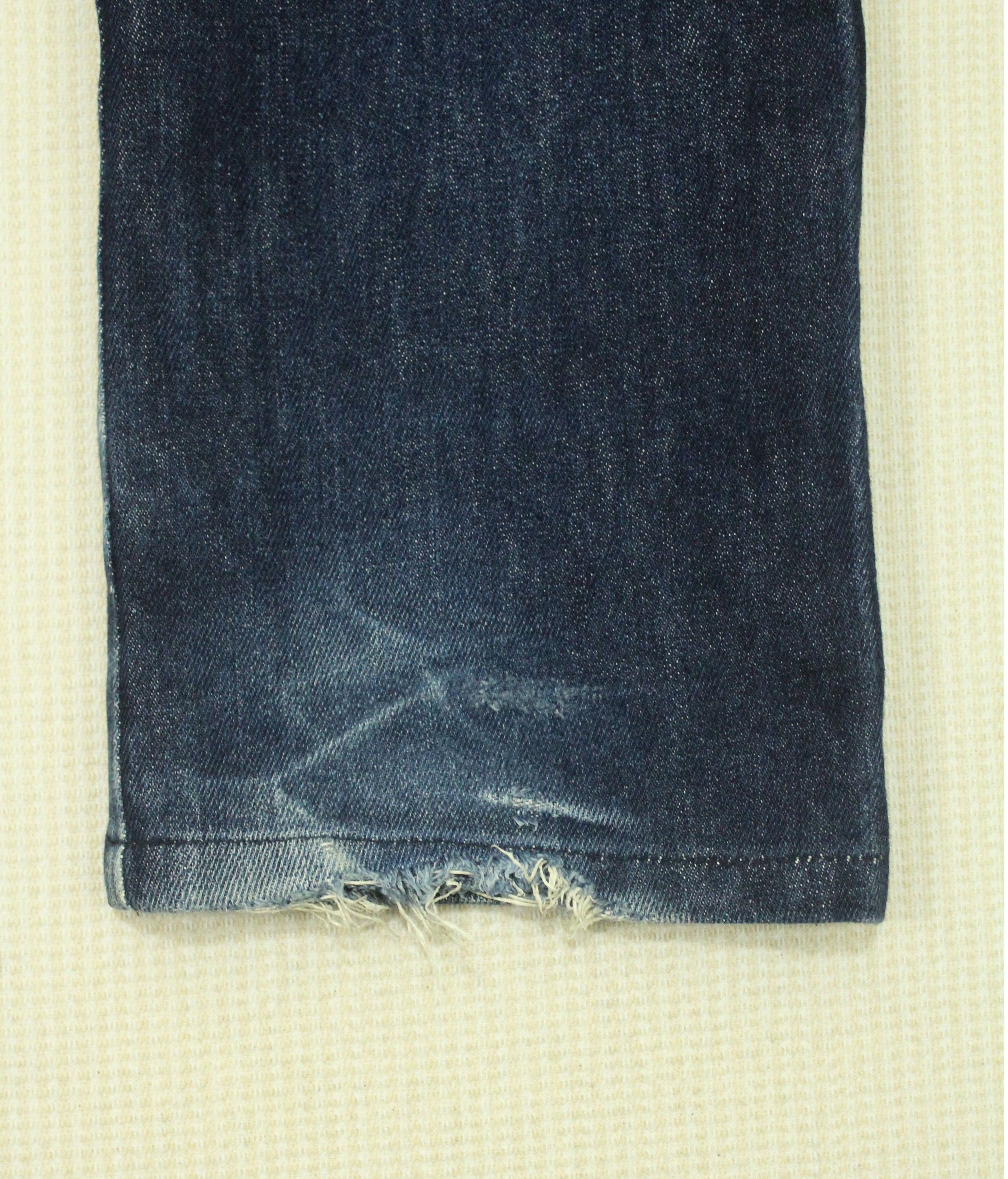 Japanese Brand Rare Yohji Yamamoto A.A.R Denim Dart Knee Distressed Indigo Size US 30 / EU 46 - 13 Thumbnail