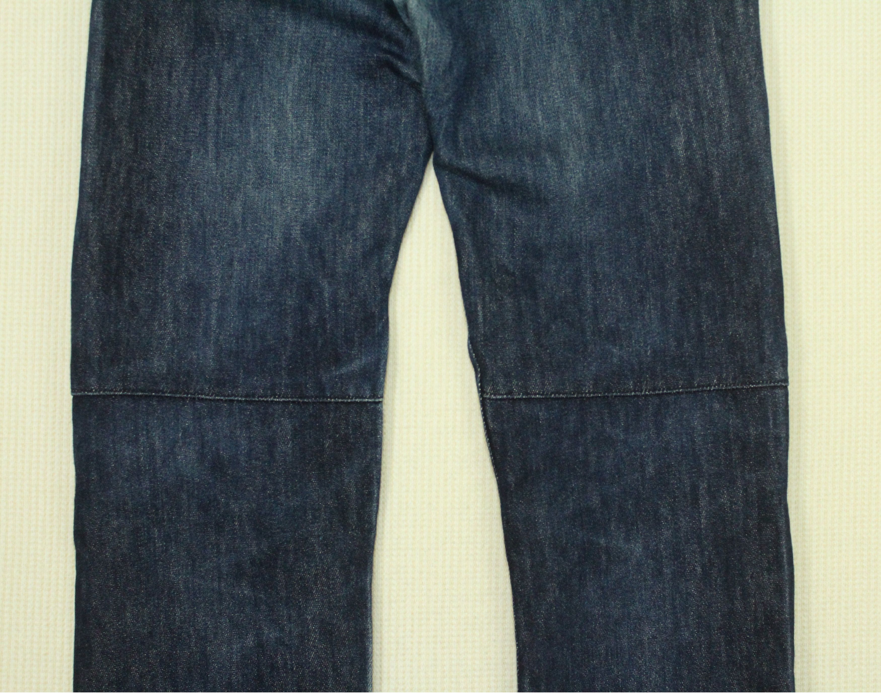 Japanese Brand Rare Yohji Yamamoto A.A.R Denim Dart Knee Distressed Indigo Size US 30 / EU 46 - 12 Thumbnail