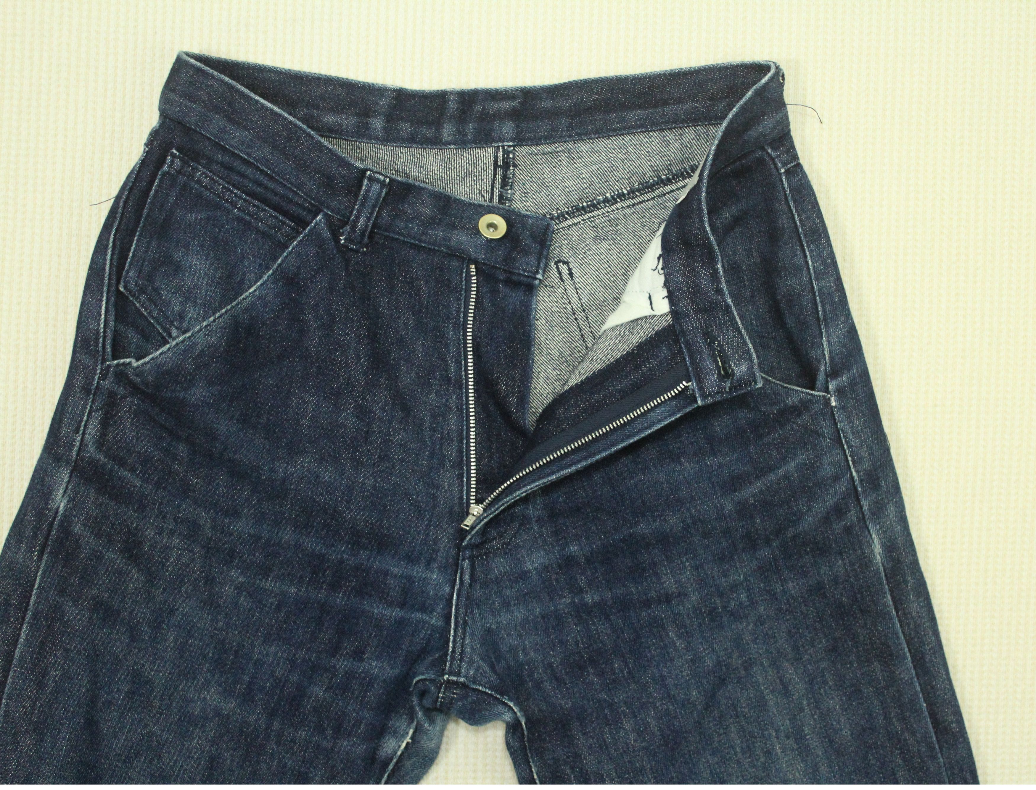 Japanese Brand Rare Yohji Yamamoto A.A.R Denim Dart Knee Distressed Indigo Size US 30 / EU 46 - 9 Thumbnail