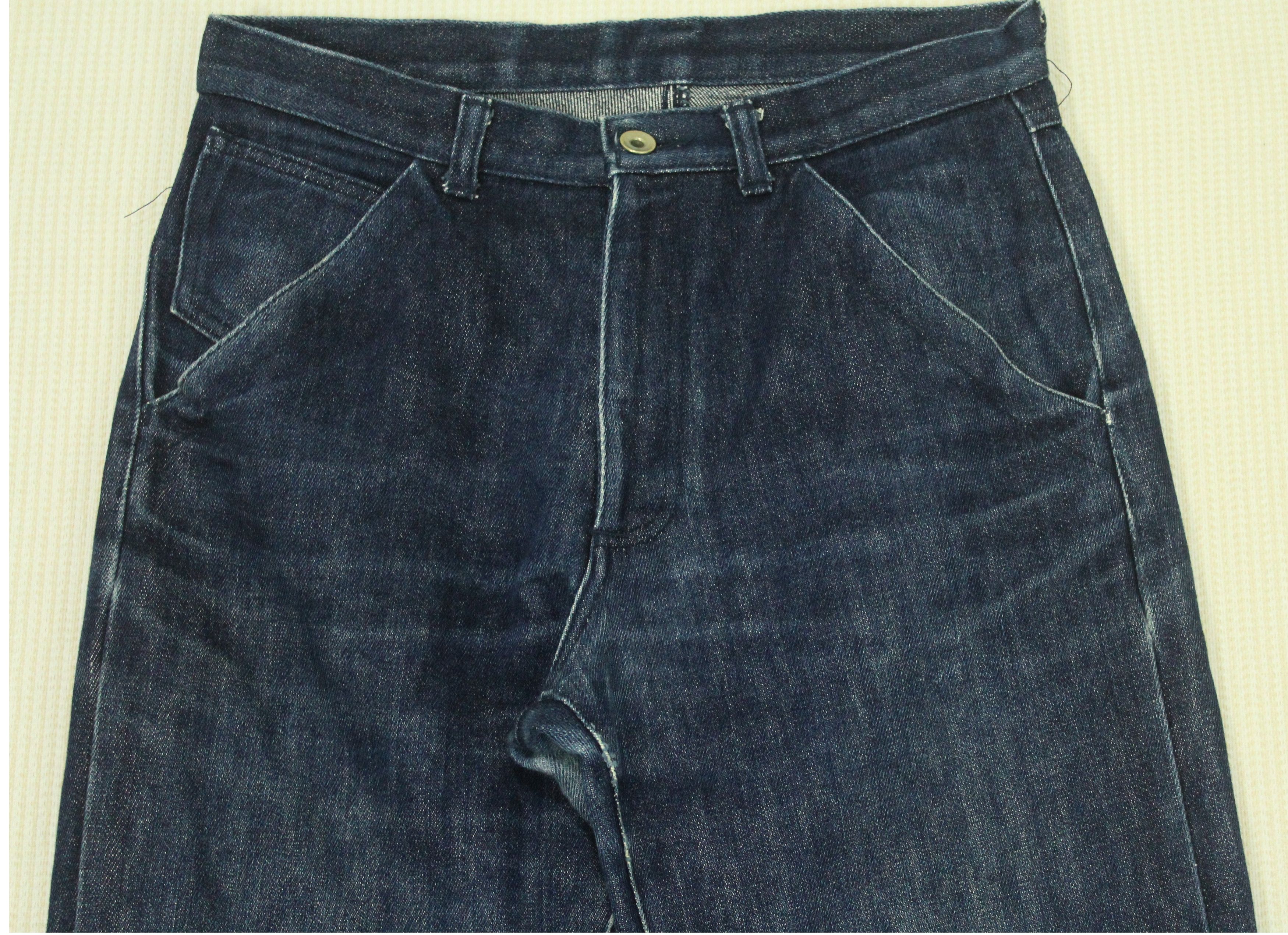 Japanese Brand Rare Yohji Yamamoto A.A.R Denim Dart Knee Distressed Indigo Size US 30 / EU 46 - 4 Thumbnail