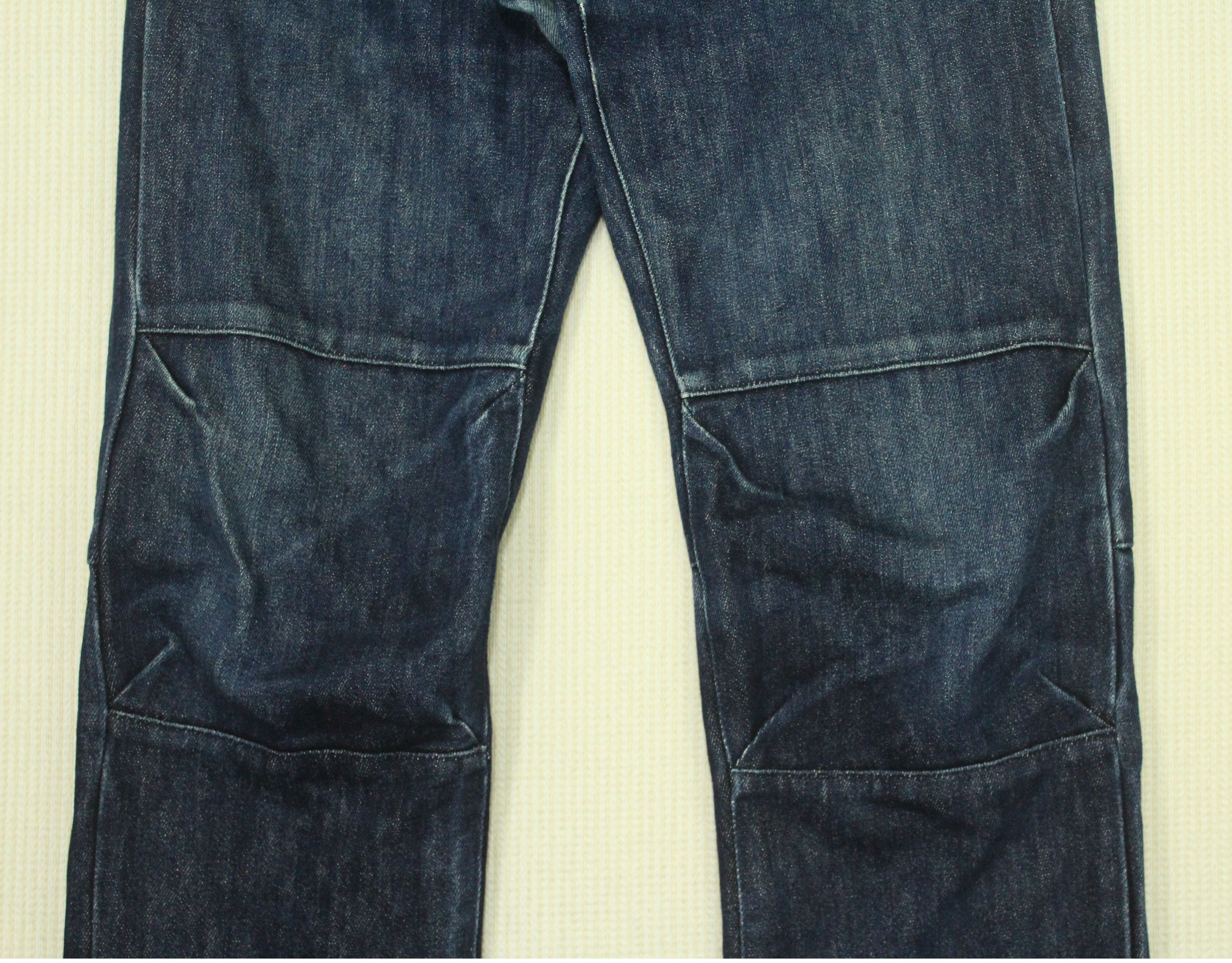 Japanese Brand Rare Yohji Yamamoto A.A.R Denim Dart Knee Distressed Indigo Size US 30 / EU 46 - 5 Thumbnail