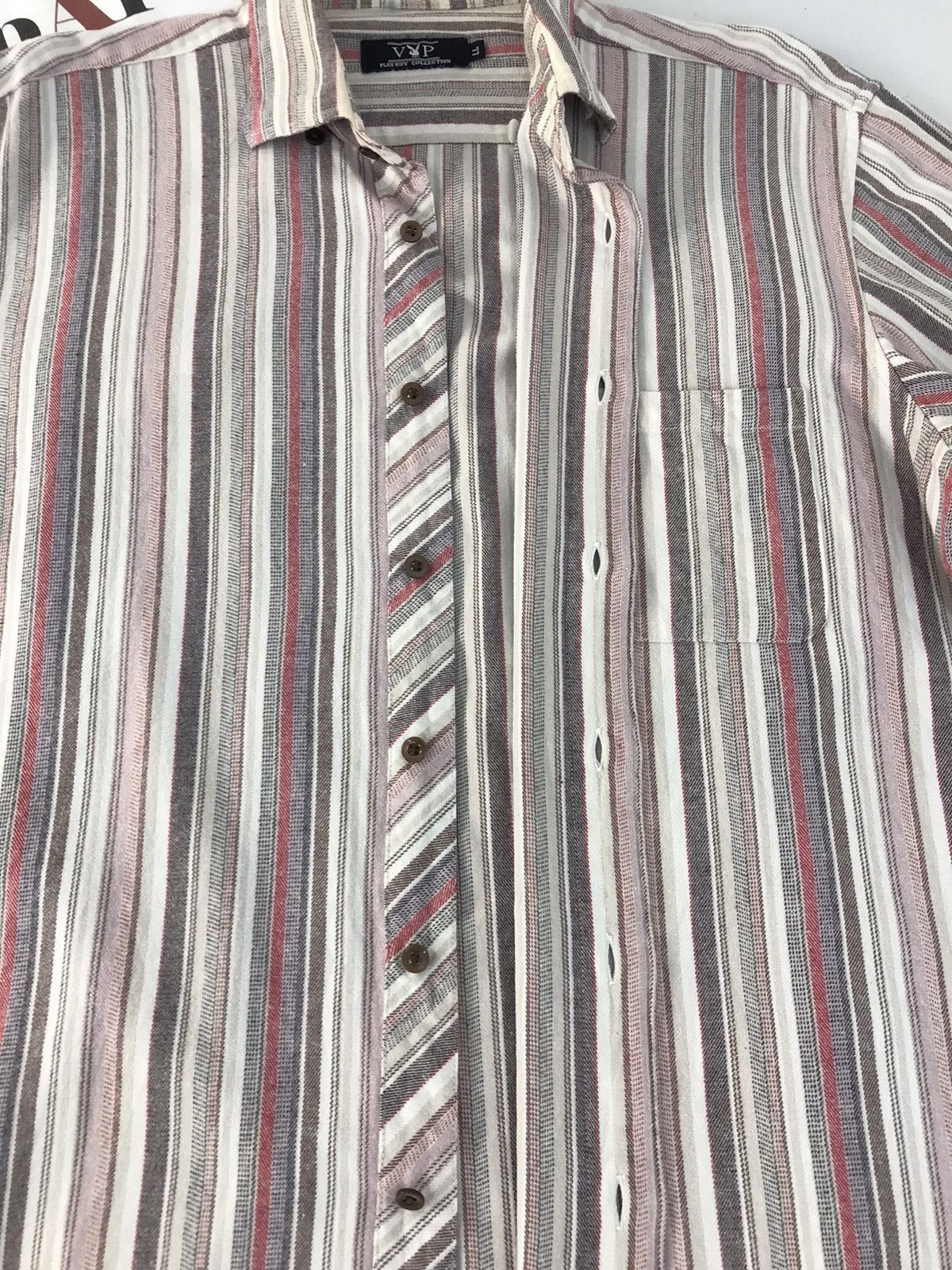 Playboy × Vintage Vintage Playboy Button Up Design Stripes style Size US L / EU 52-54 / 3 - 6 Thumbnail
