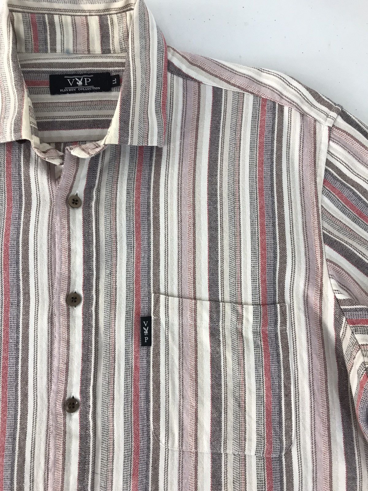 Playboy × Vintage Vintage Playboy Button Up Design Stripes style Size US L / EU 52-54 / 3 - 4 Thumbnail