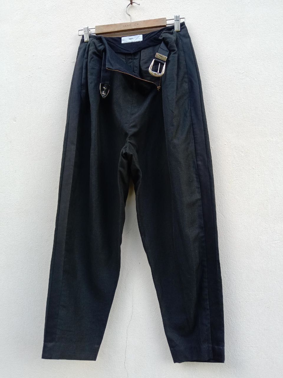 image of Avant Garde x Toga Pulla Archive Side Tape Wool Linen Wide Balloon Pant, Men's (Size 26)