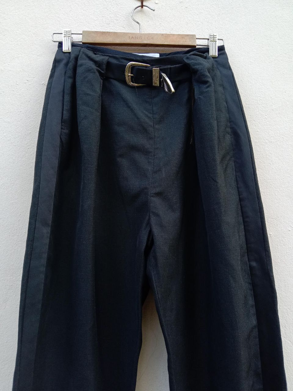 Toga Pulla Toga Pulla Archive Side Tape Wool Linen Wide Balloon Pant Size US 26 / EU 42 - 5 Thumbnail