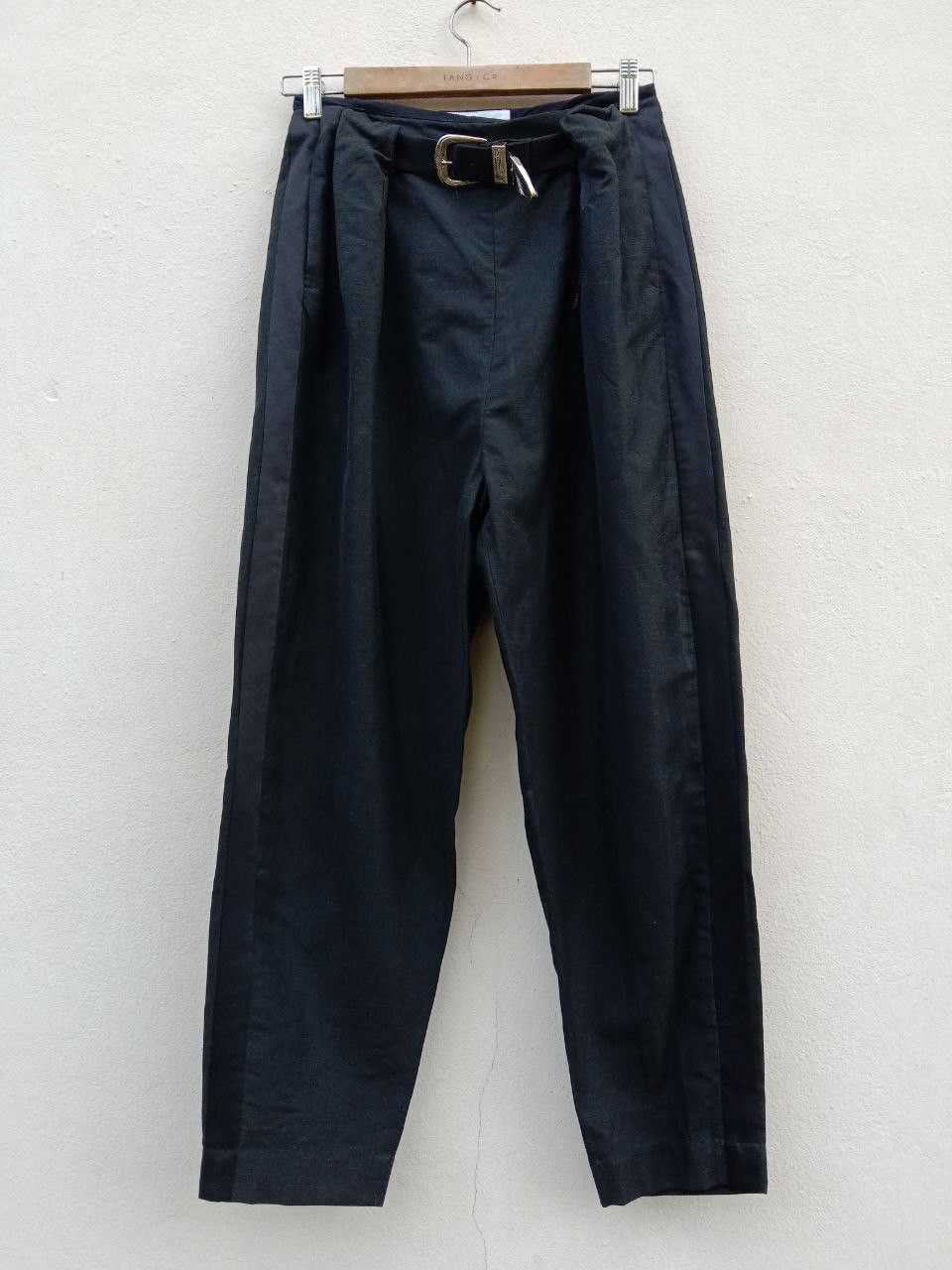 Toga Pulla Toga Pulla Archive Side Tape Wool Linen Wide Balloon Pant Size US 26 / EU 42 - 3 Thumbnail