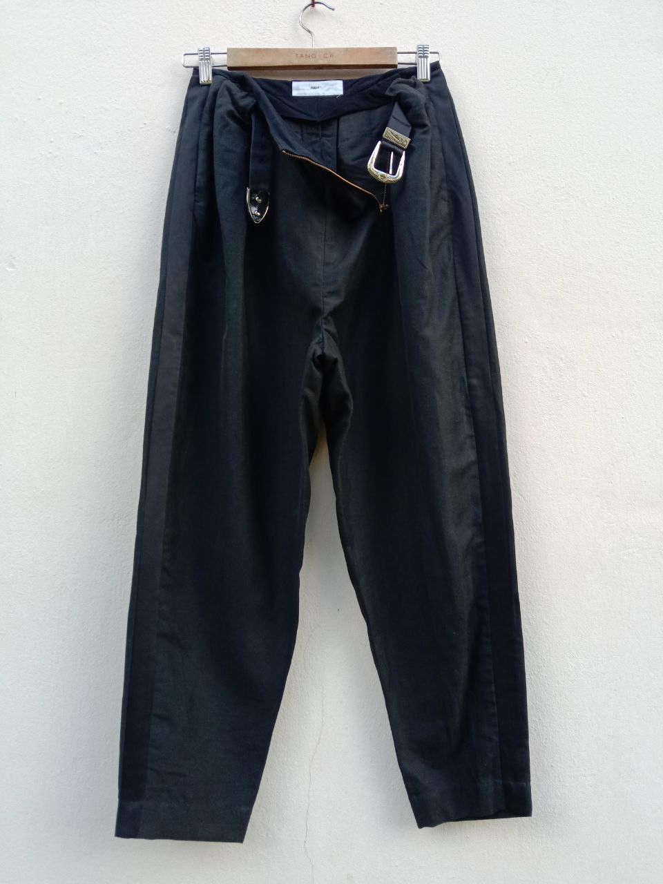 Toga Pulla Toga Pulla Archive Side Tape Wool Linen Wide Balloon Pant Size US 26 / EU 42 - 2 Thumbnail