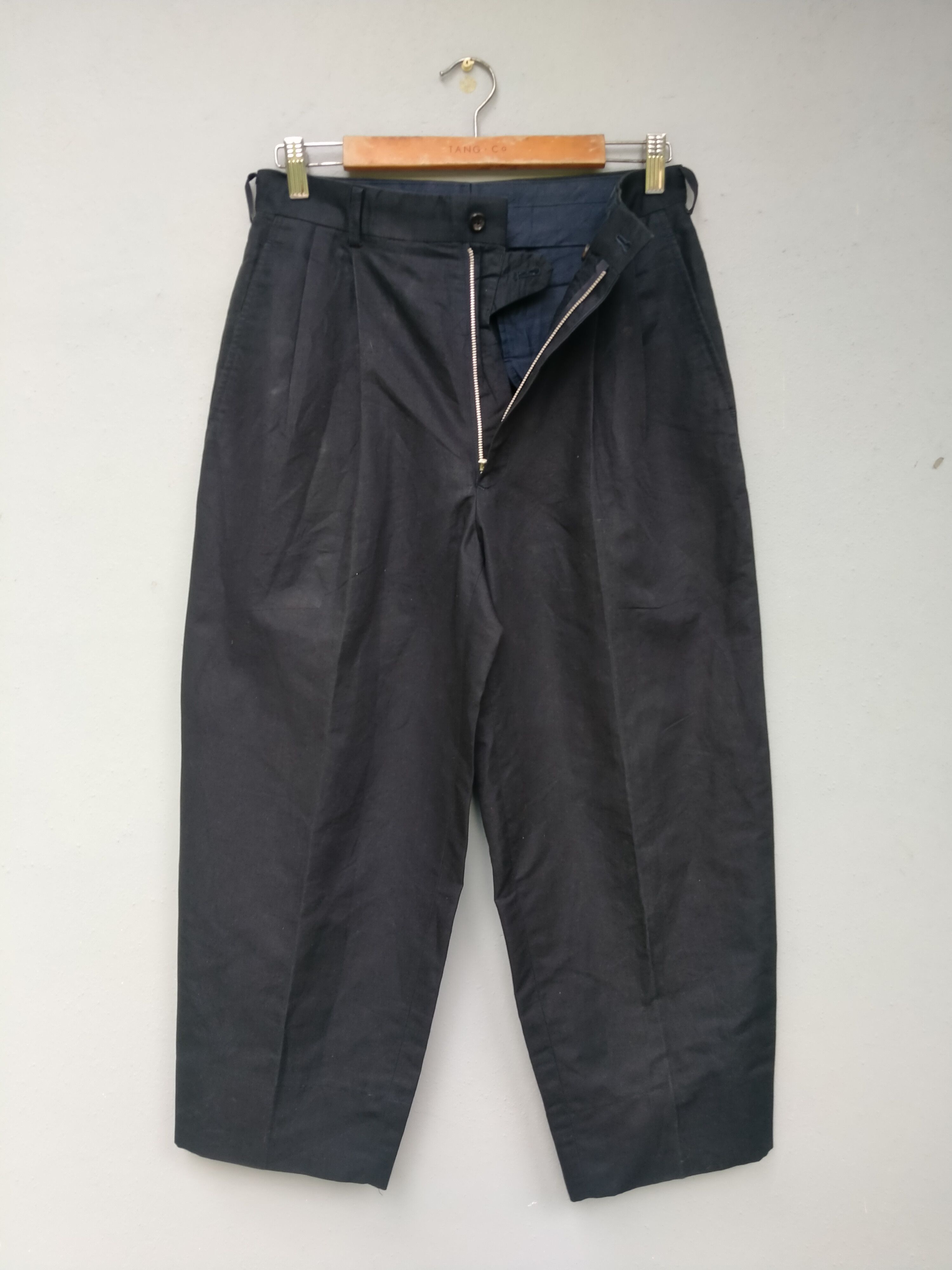Comme des Garcons Homme Vintage AD1991 CDG Homme Cropped Cotton Linen Cotton Pant Size US 29 - 4 Thumbnail