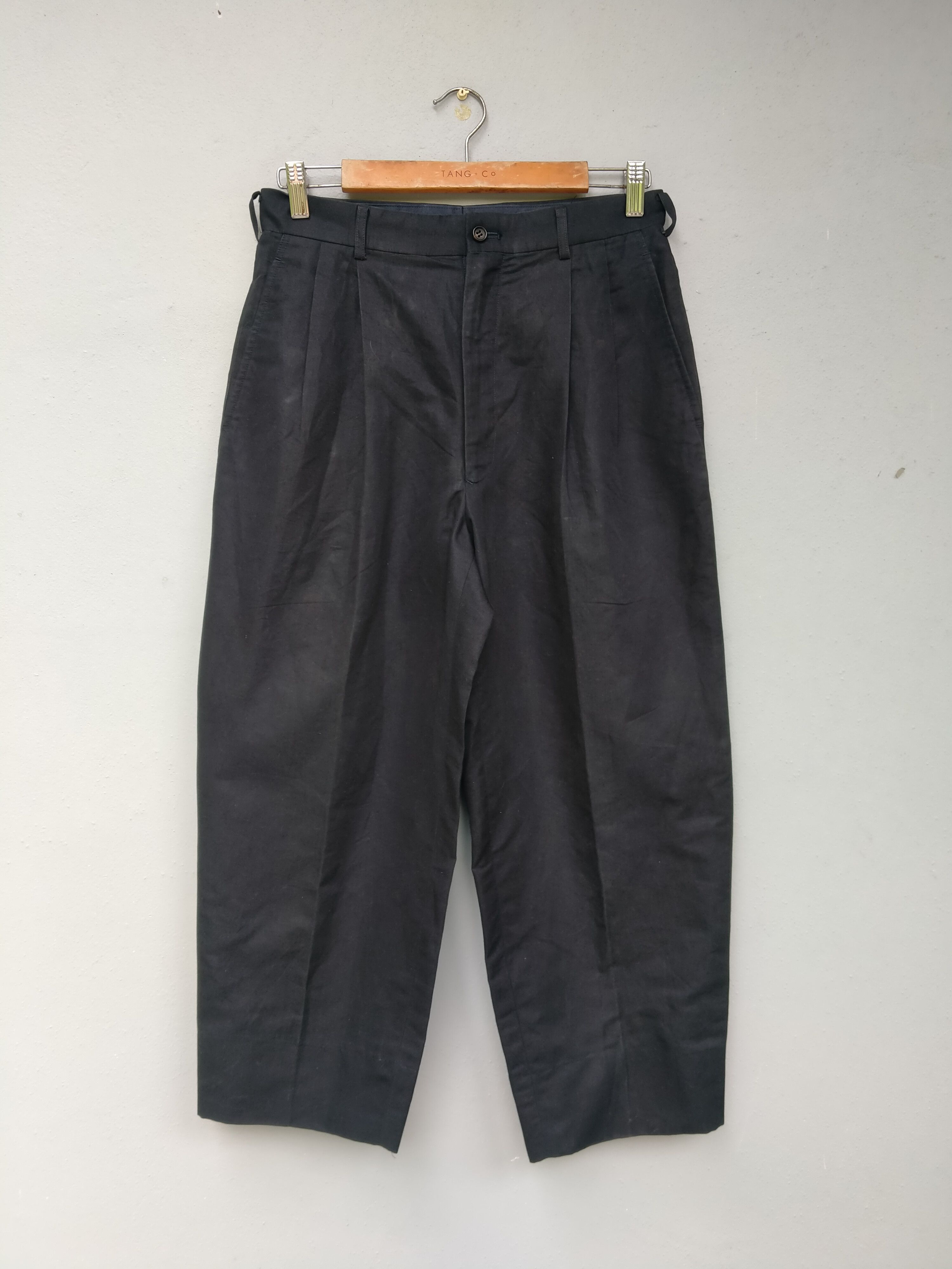 Comme des Garcons Homme Vintage AD1991 CDG Homme Cropped Cotton Linen Cotton Pant Size US 29 - 5 Thumbnail