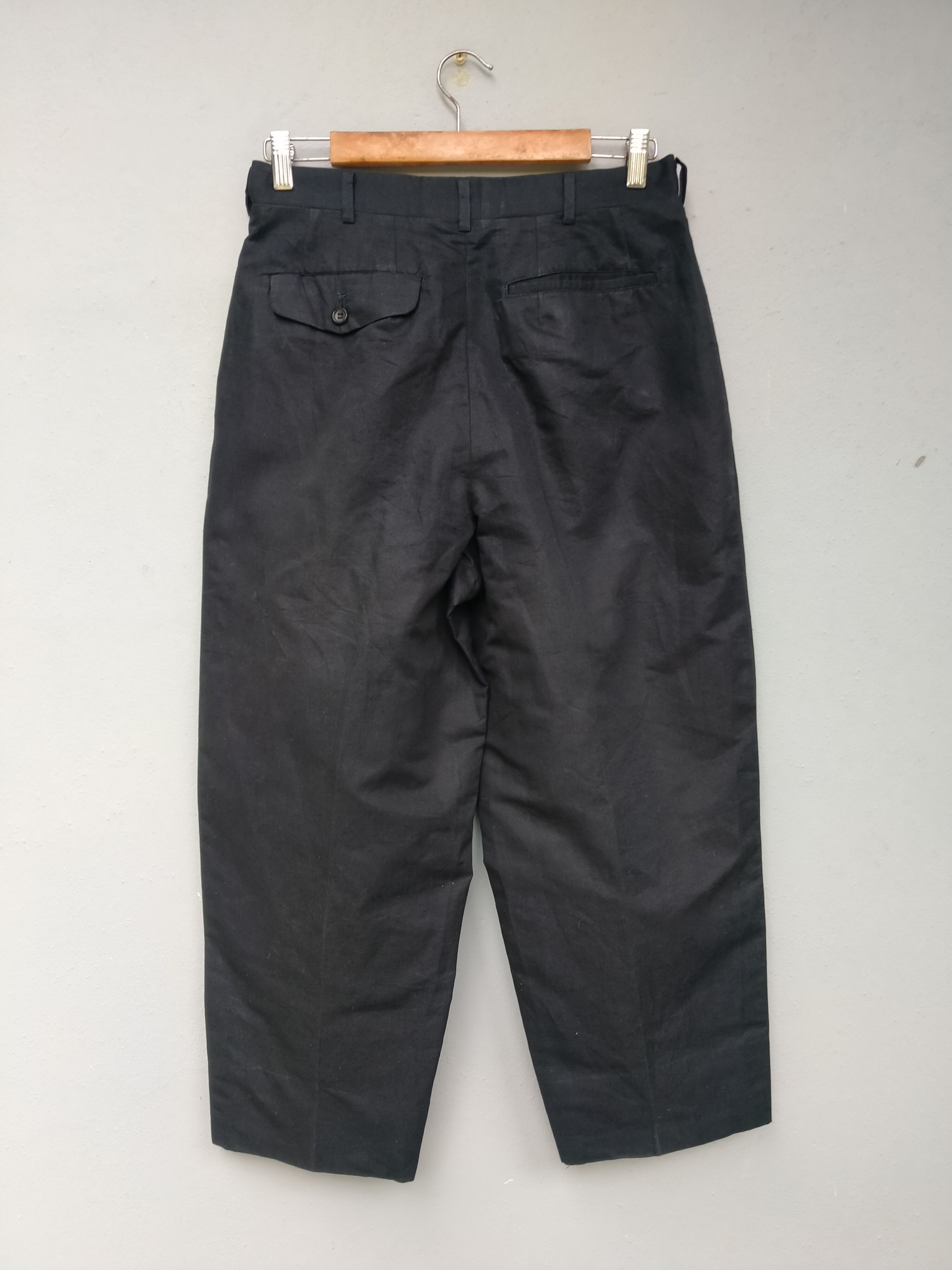 Comme des Garcons Homme Vintage AD1991 CDG Homme Cropped Cotton Linen Cotton Pant Size US 29 - 6 Thumbnail