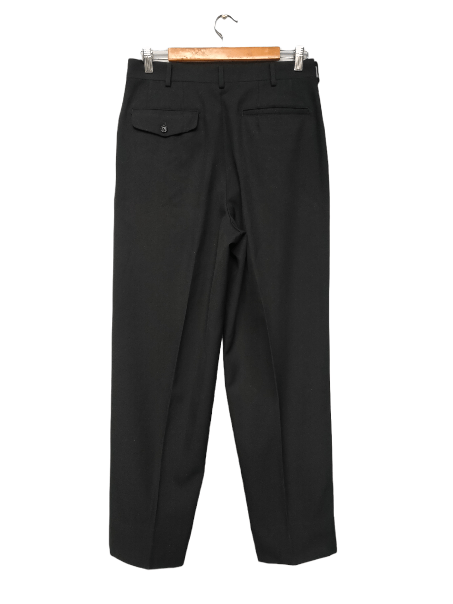 Comme des Garcons Homme Rare Vintage AD1998 CDGH Baggy Wool Laine Black Trouser Pant Size US 30 / EU 46 - 3 Thumbnail