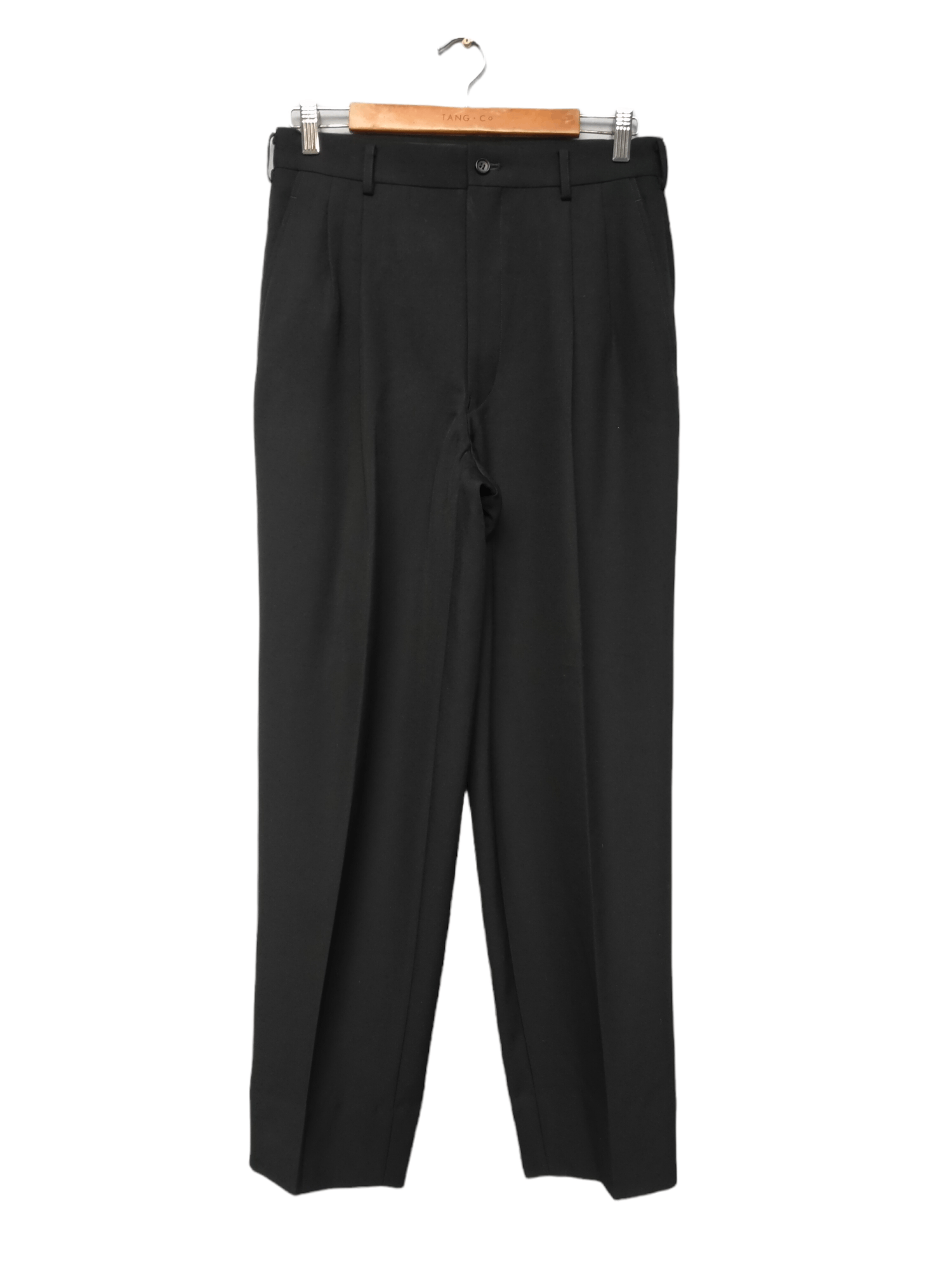 Comme des Garcons Homme Rare Vintage AD1998 CDGH Baggy Wool Laine Black Trouser Pant Size US 30 / EU 46 - 1 Thumbnail