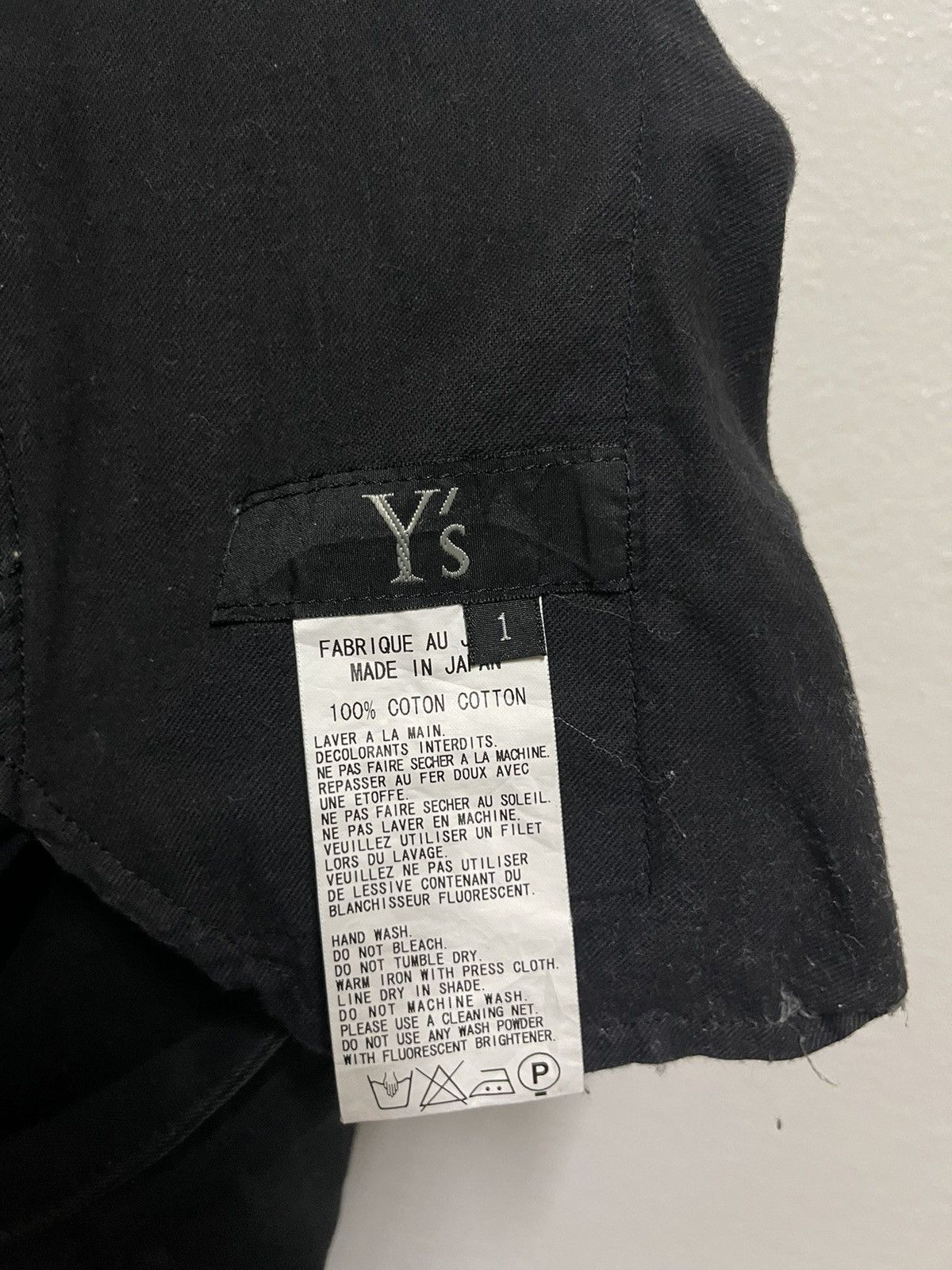Yohji Yamamoto Y's Black Pants Japan Size US 29 - 11 Thumbnail