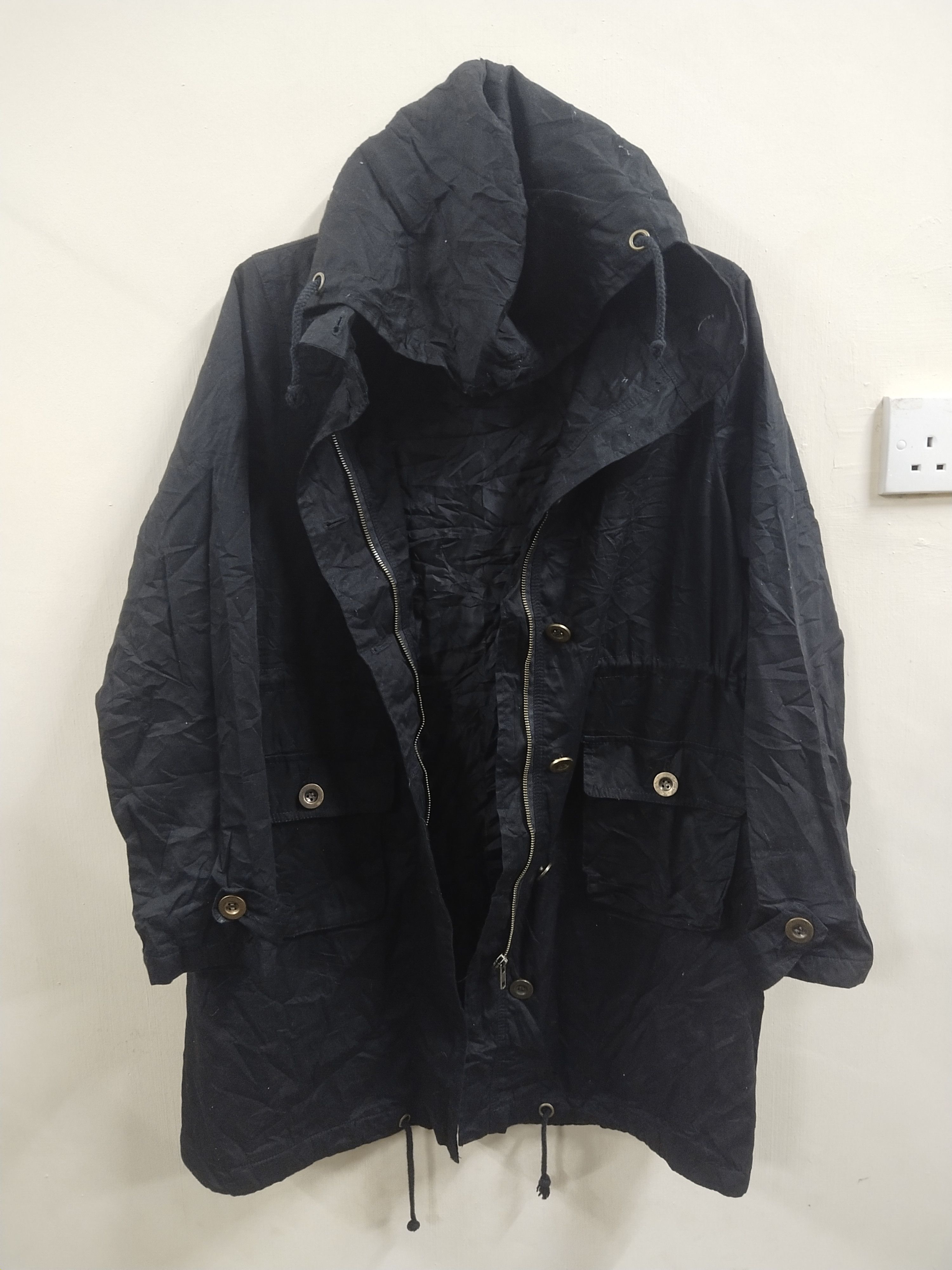 Designer × Kensho Abe 🔥 Rare Kensho Abe Black Parka Size L / US 10 / IT 46 - 7 Thumbnail