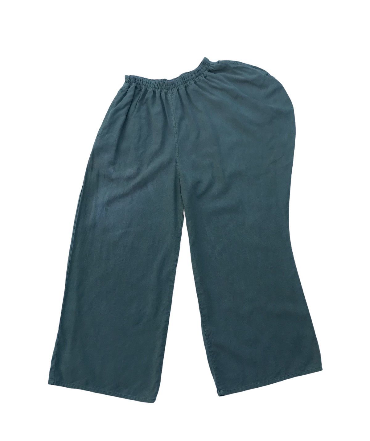 image of Gomme Homme Japan Palazzo Trousers Designer Pants in Green, Men's (Size 32)