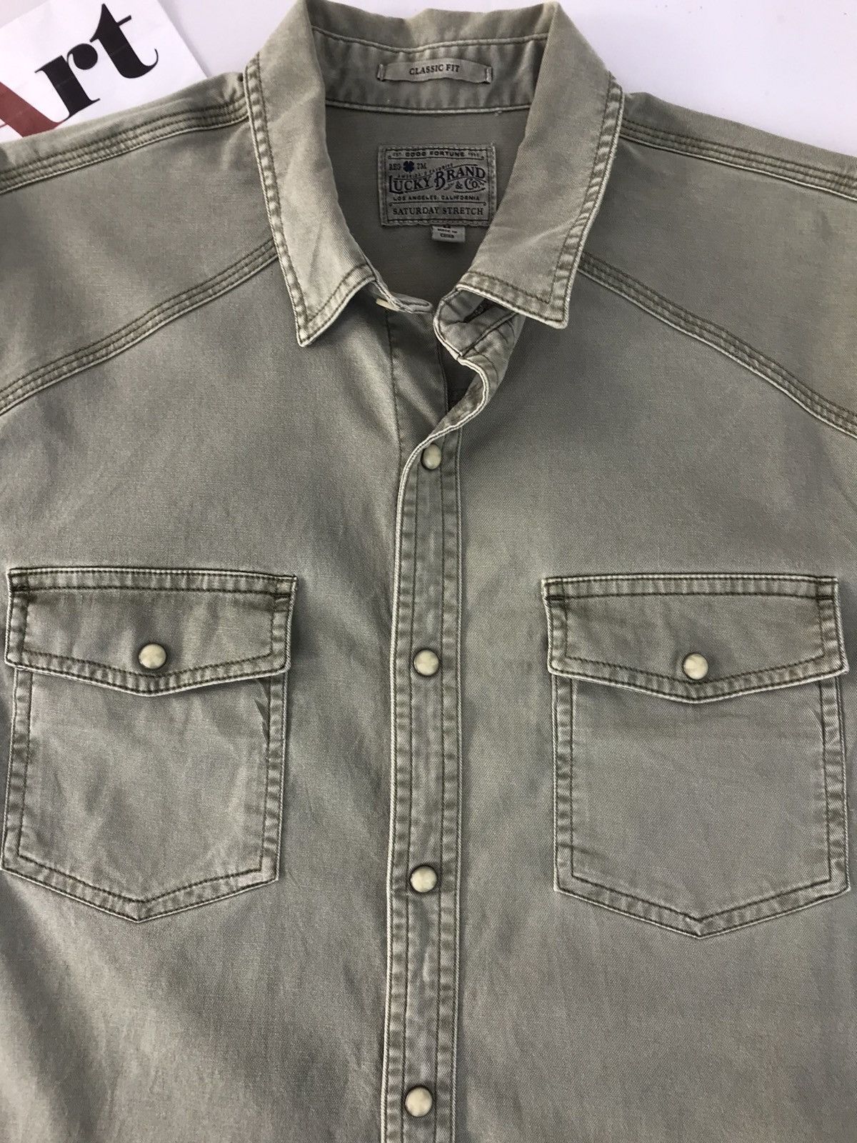 Lucky Brand × Vintage Vintage Lucky Brand Snap button Up Style Size US L / EU 52-54 / 3 - 4 Thumbnail