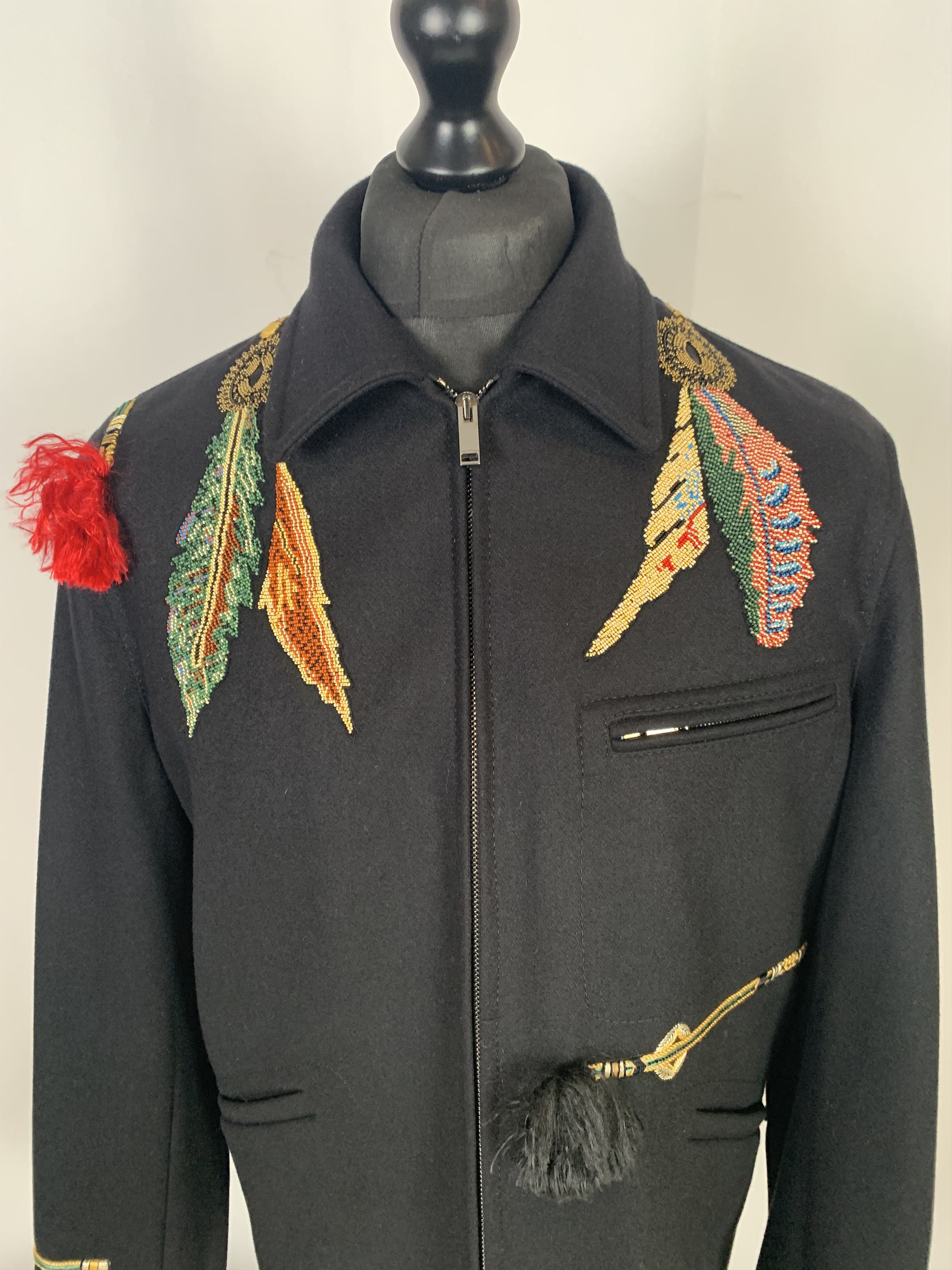 Valentino Valentino Feather Embroidered Coat Size US M / EU 48-50 / 2 - 6 Thumbnail