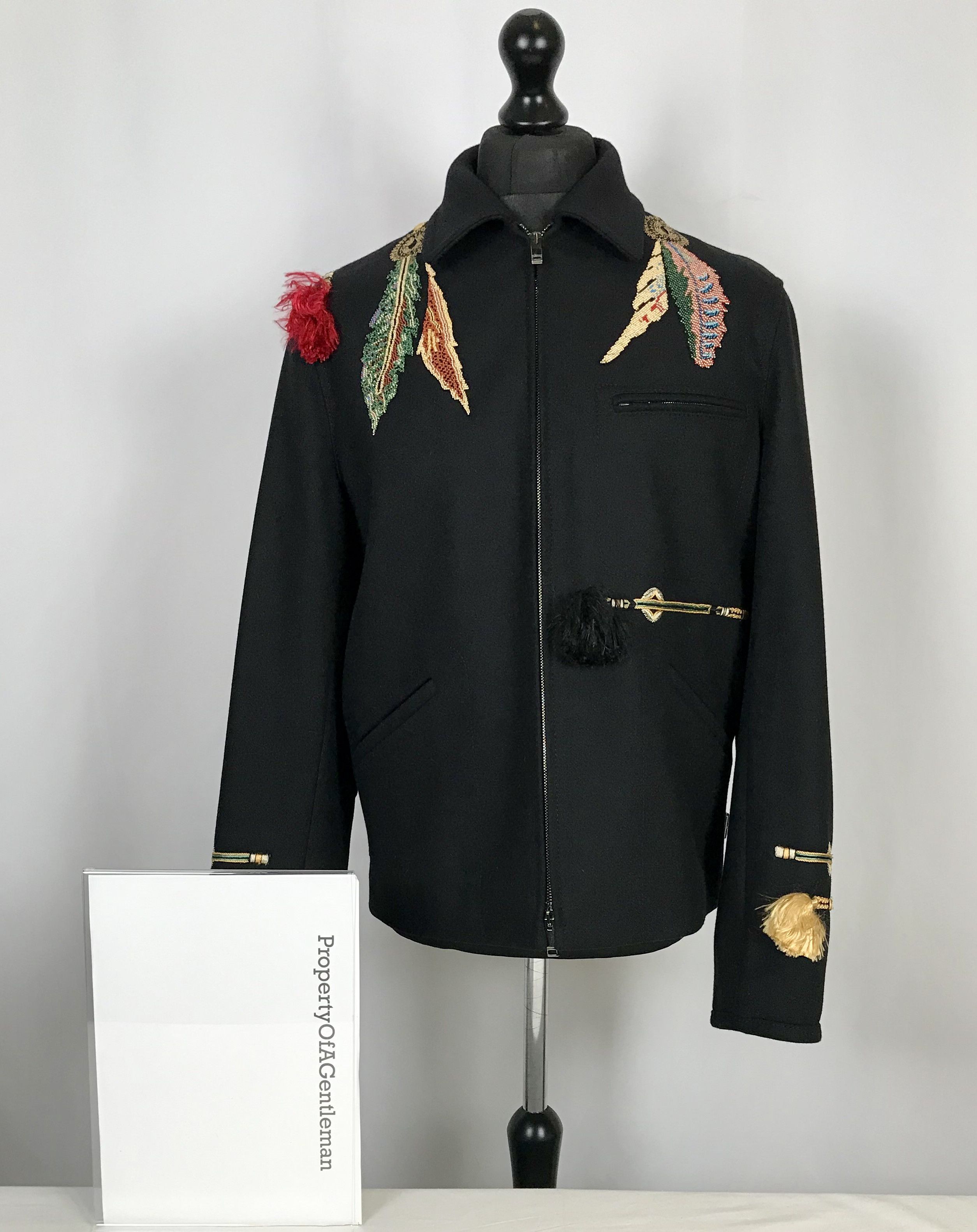 Valentino Valentino Feather Embroidered Coat Size US M / EU 48-50 / 2 - 1 Thumbnail