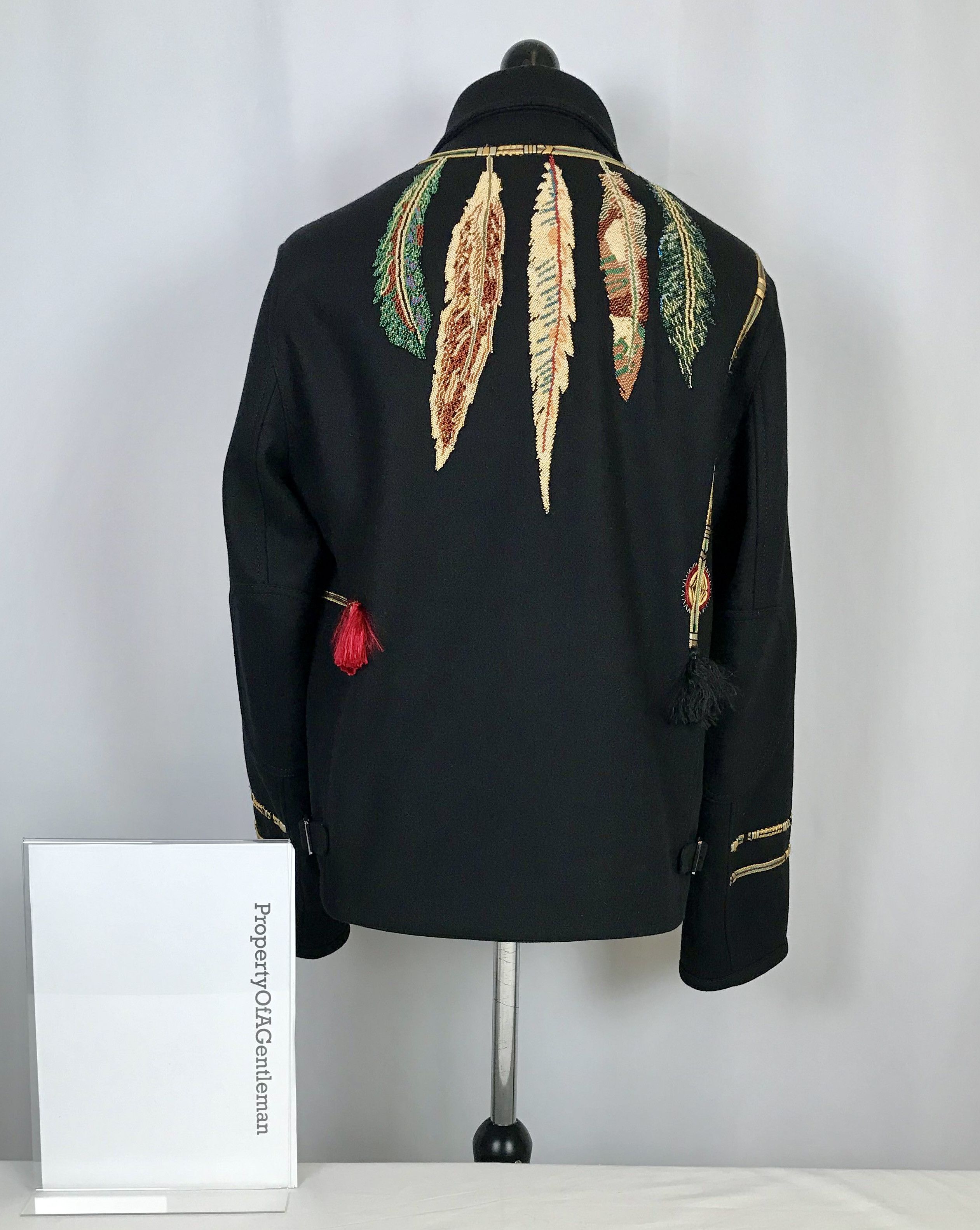 Valentino Valentino Feather Embroidered Coat Size US M / EU 48-50 / 2 - 3 Thumbnail