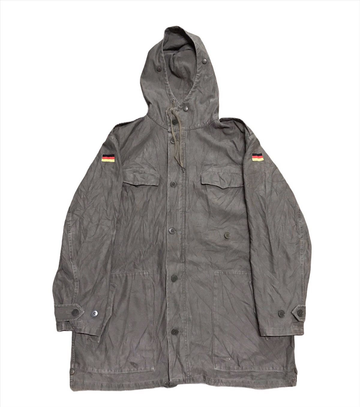 Vintage German military parka jacket hooded Size US L / EU 52-54 / 3 - 1 Thumbnail