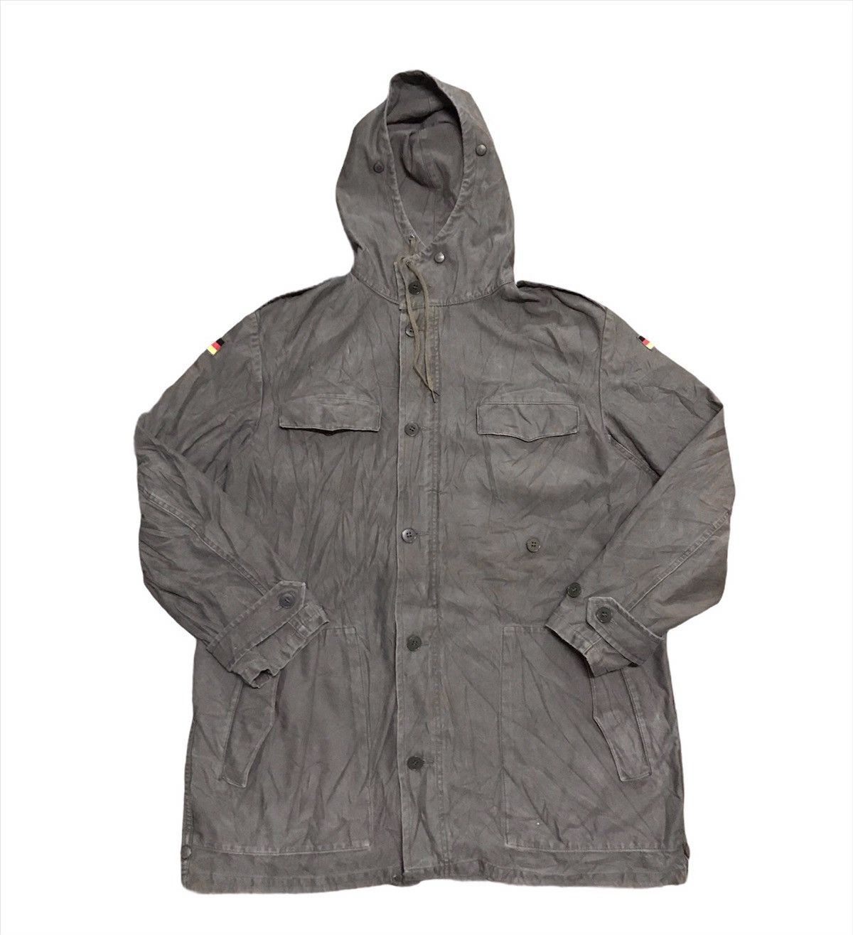 Vintage German military parka jacket hooded Size US L / EU 52-54 / 3 - 3 Thumbnail