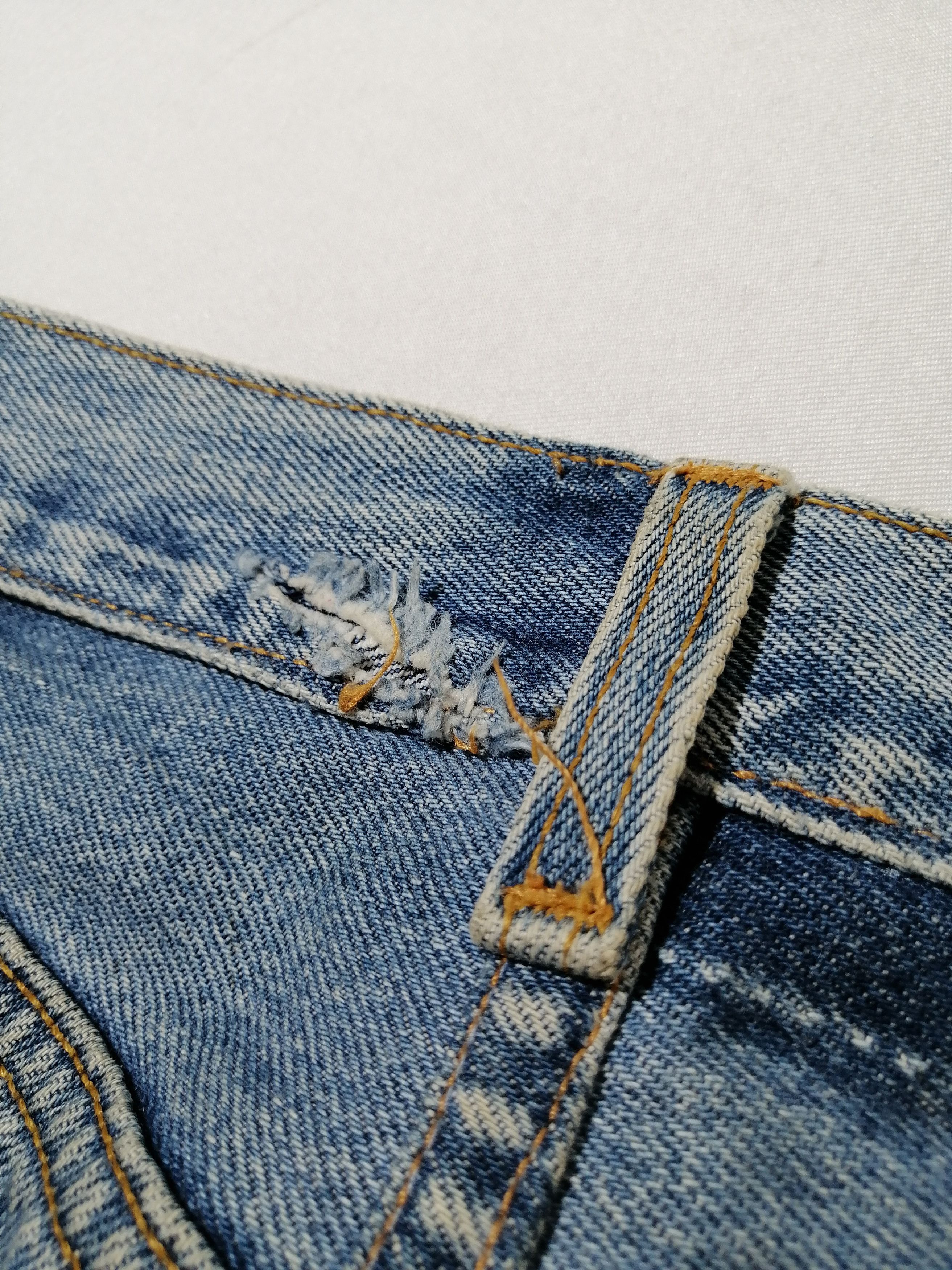 Levi's × Levi's Vintage Clothing 501 Levi's Strauss Fly Button Painted Denim Jeans Size US 30 / EU 46 - 3 Thumbnail