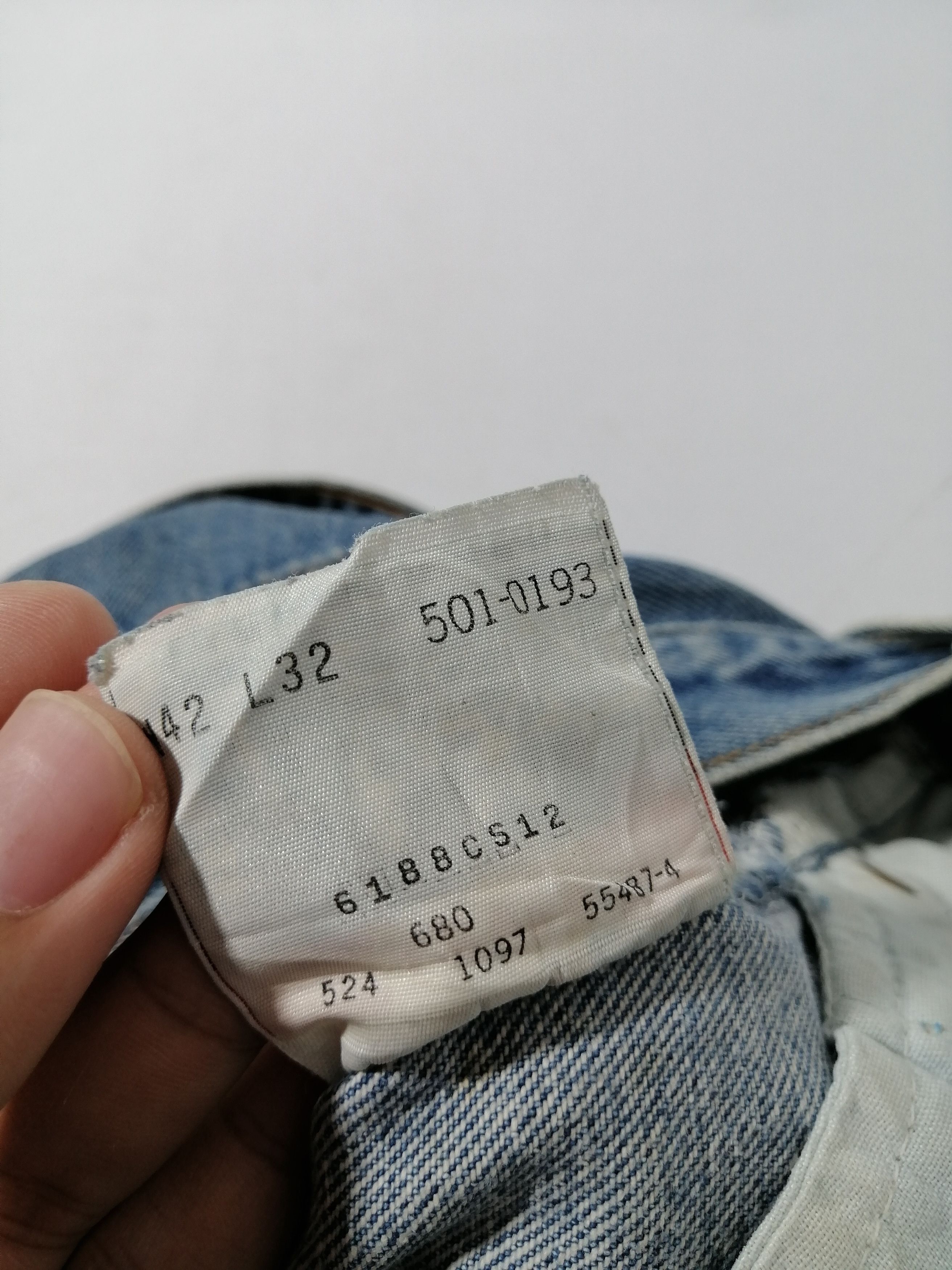 Levi's × Levi's Vintage Clothing 501 Levi's Strauss Fly Button Painted Denim Jeans Size US 30 / EU 46 - 8 Thumbnail