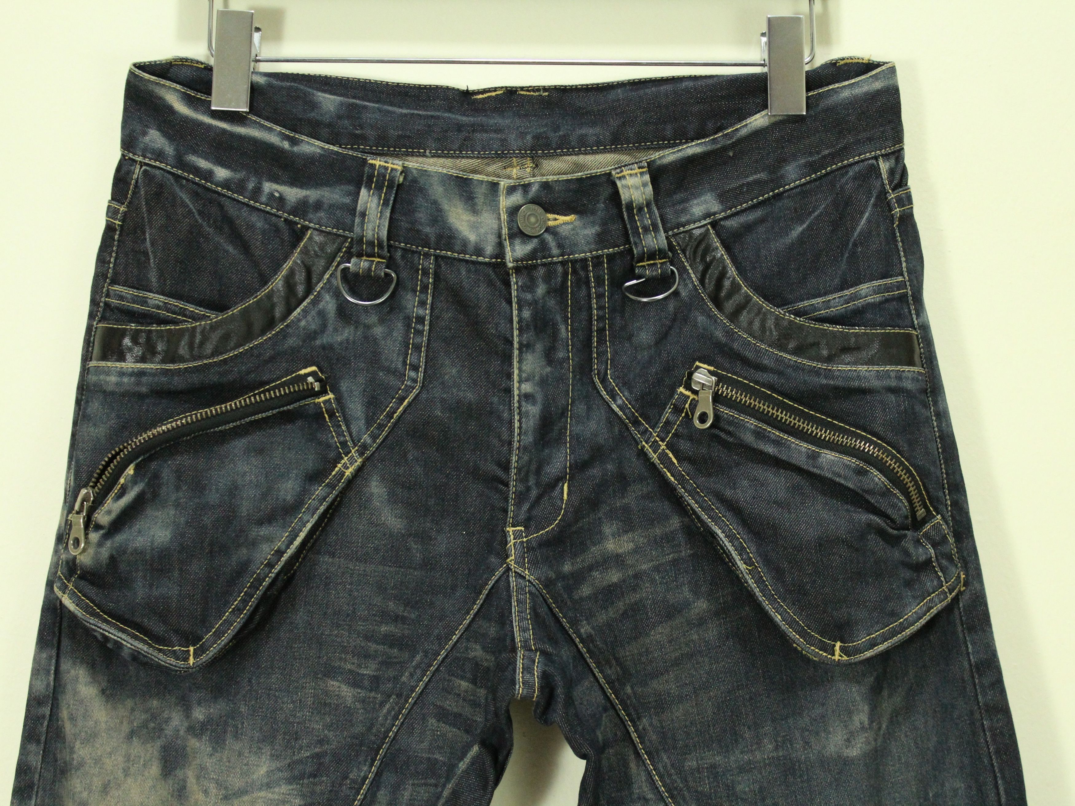 PPFM PPFM Denim Curve Distressed Style Washed Denim Size US 32 / EU 48 - 2 Thumbnail