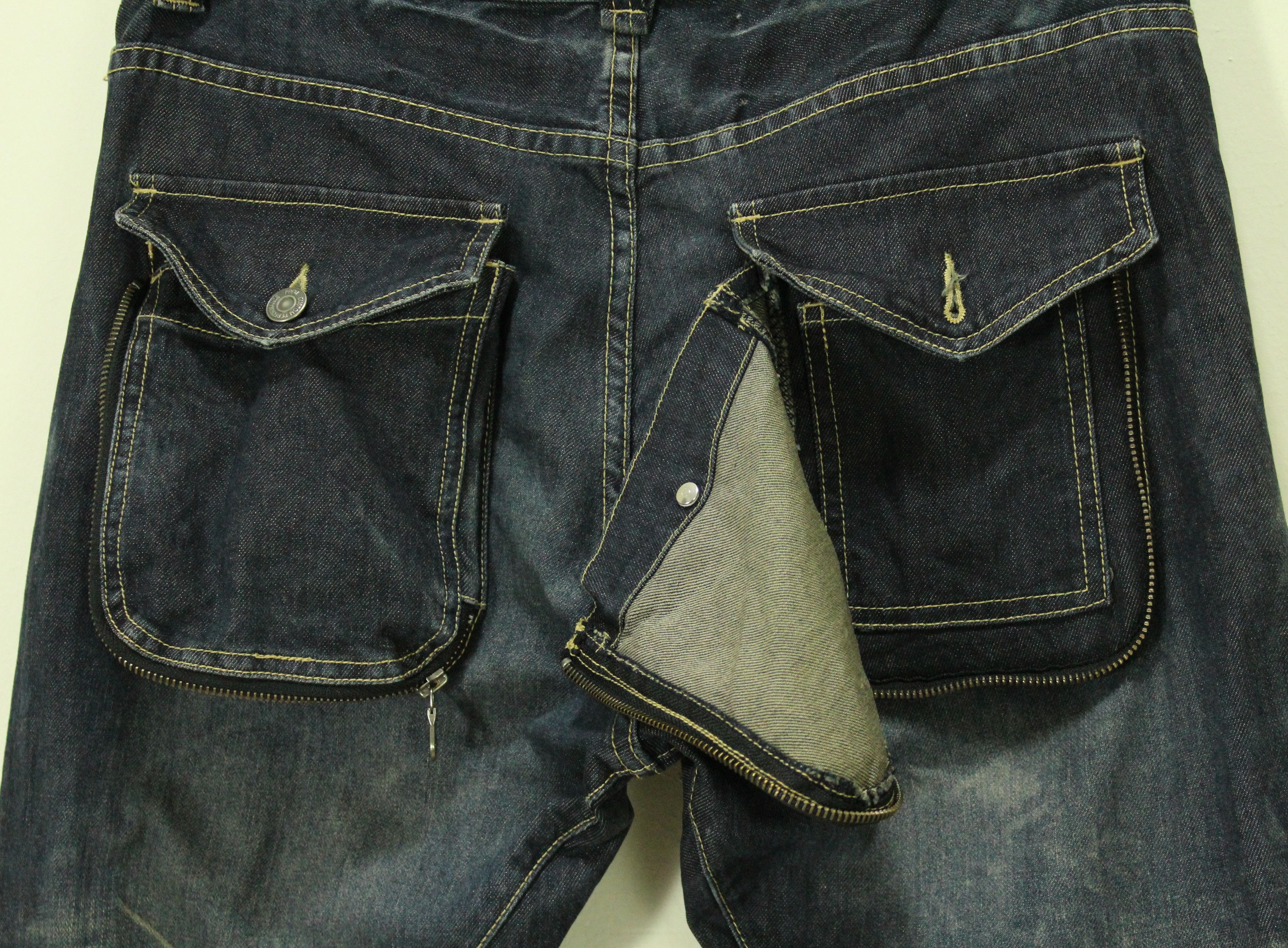 PPFM PPFM Denim Curve Distressed Style Washed Denim Size US 32 / EU 48 - 14 Thumbnail