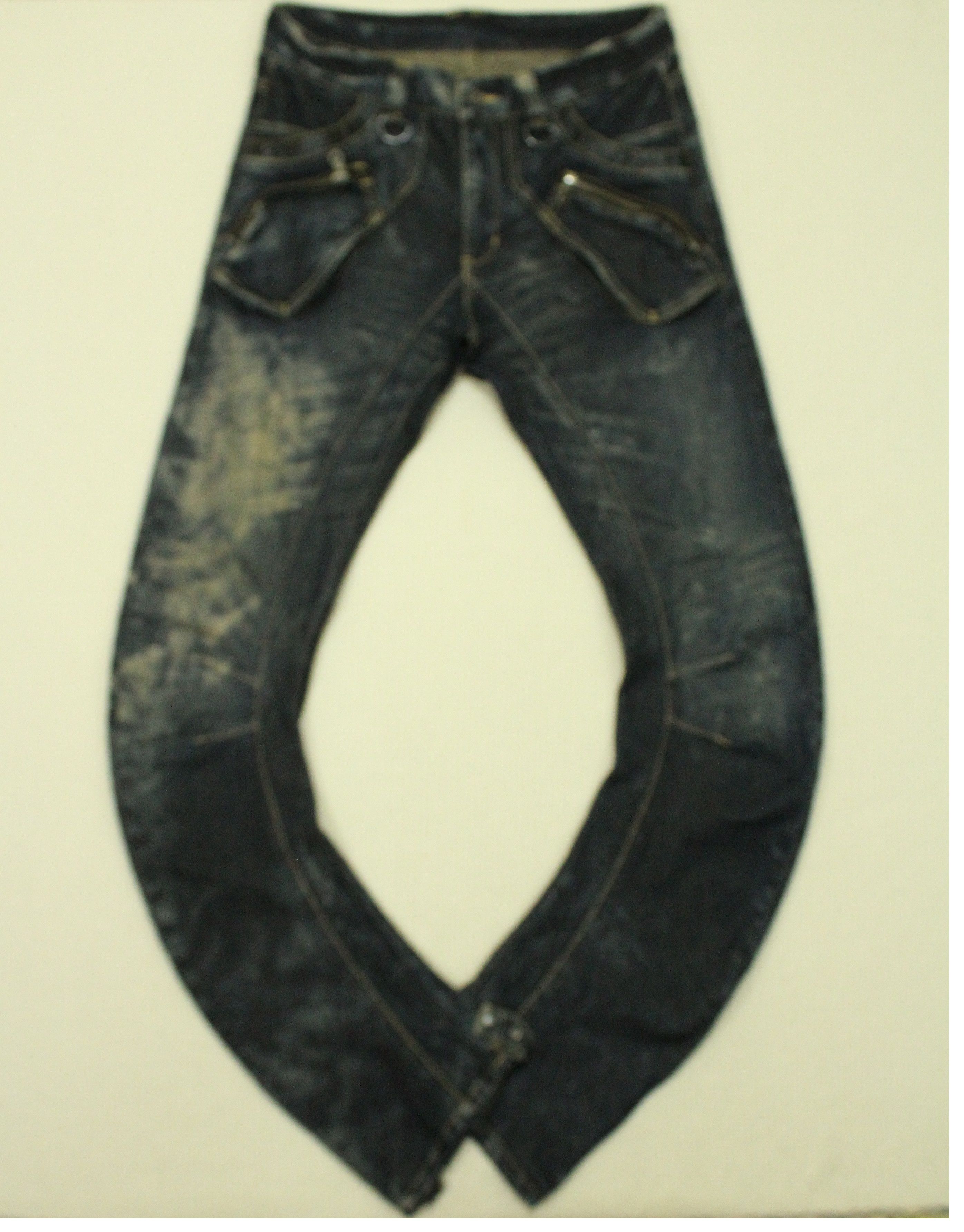 PPFM PPFM Denim Curve Distressed Style Washed Denim Size US 32 / EU 48 - 16 Thumbnail