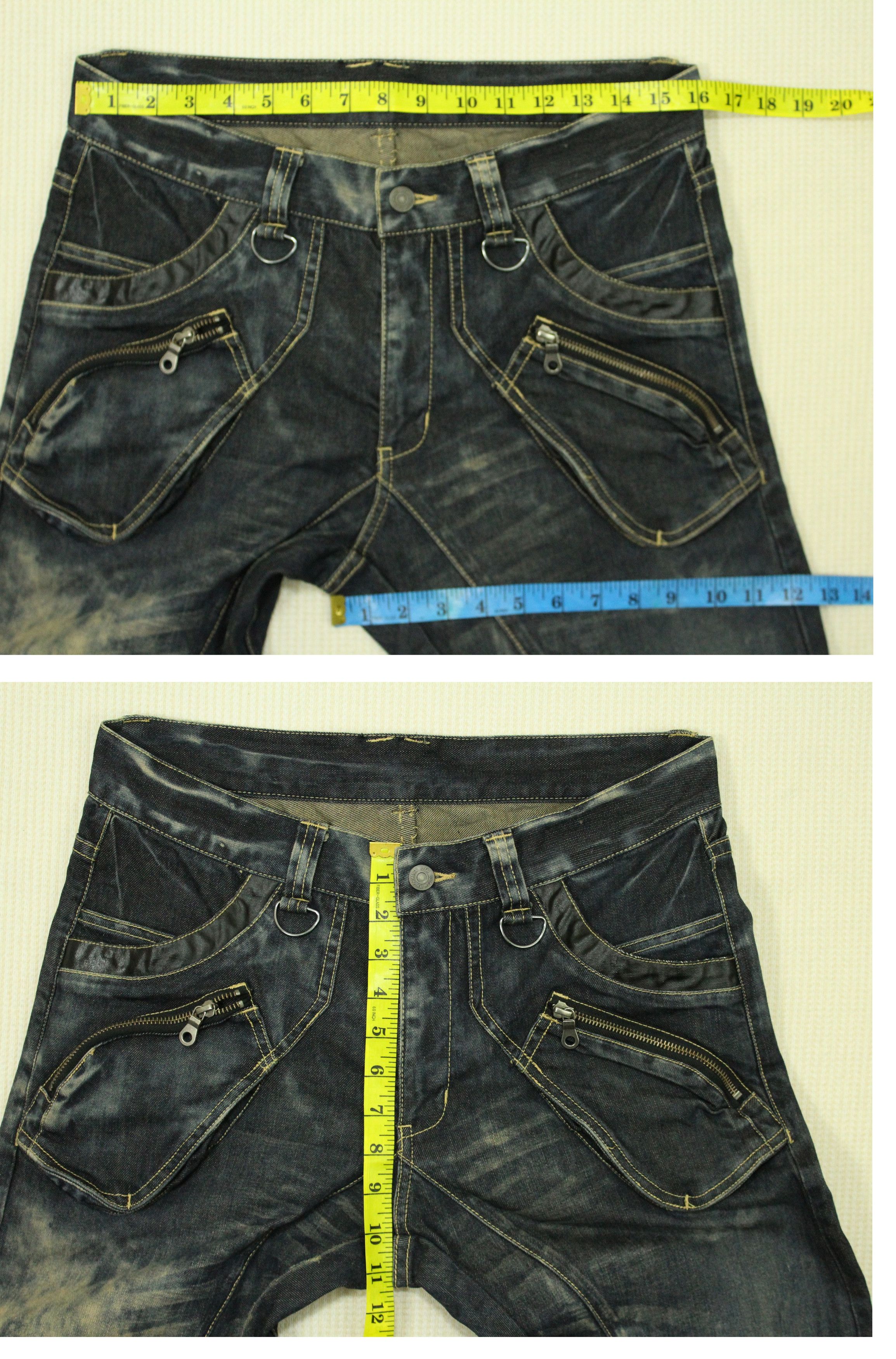 PPFM PPFM Denim Curve Distressed Style Washed Denim Size US 32 / EU 48 - 19 Thumbnail