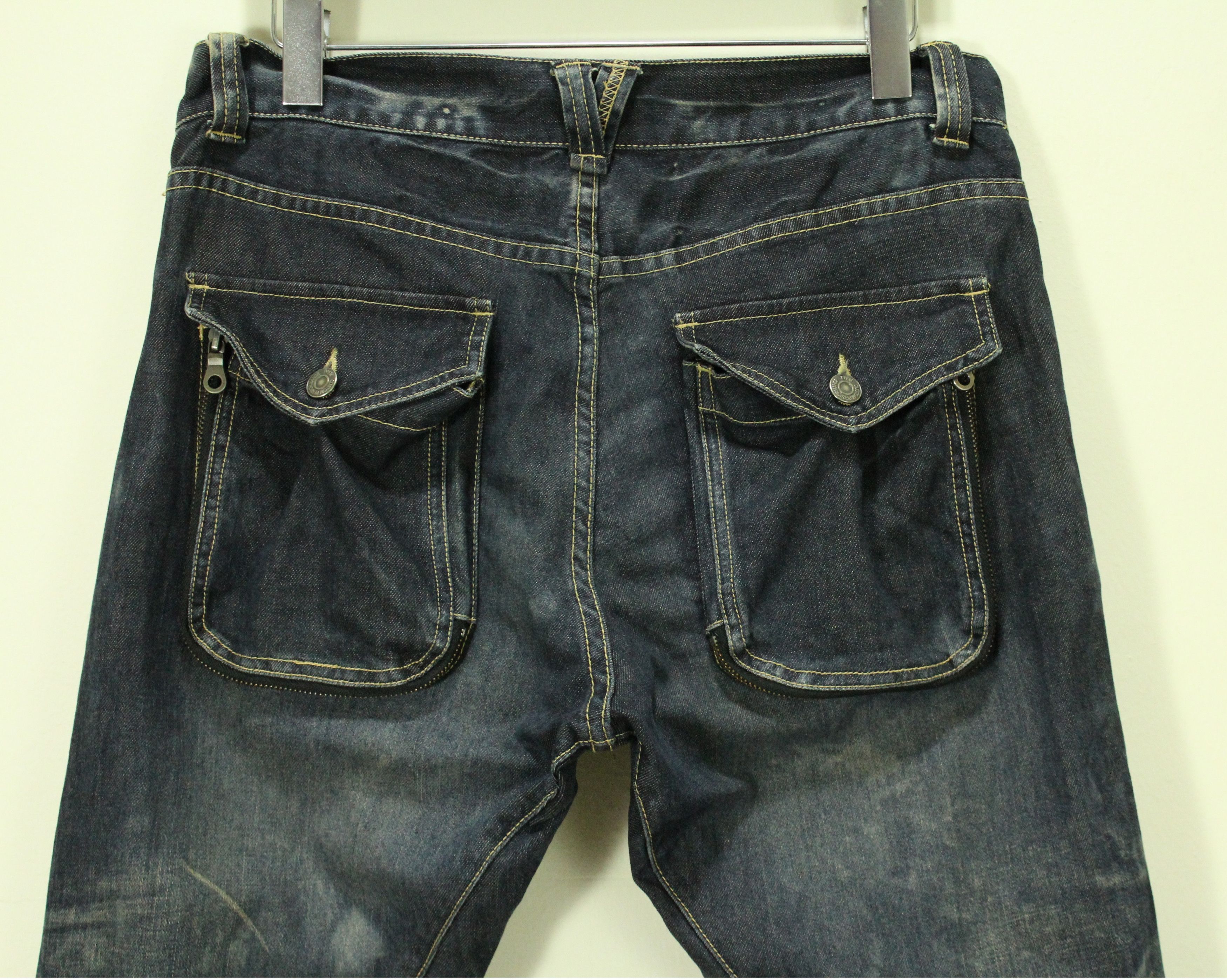 PPFM PPFM Denim Curve Distressed Style Washed Denim Size US 32 / EU 48 - 8 Thumbnail