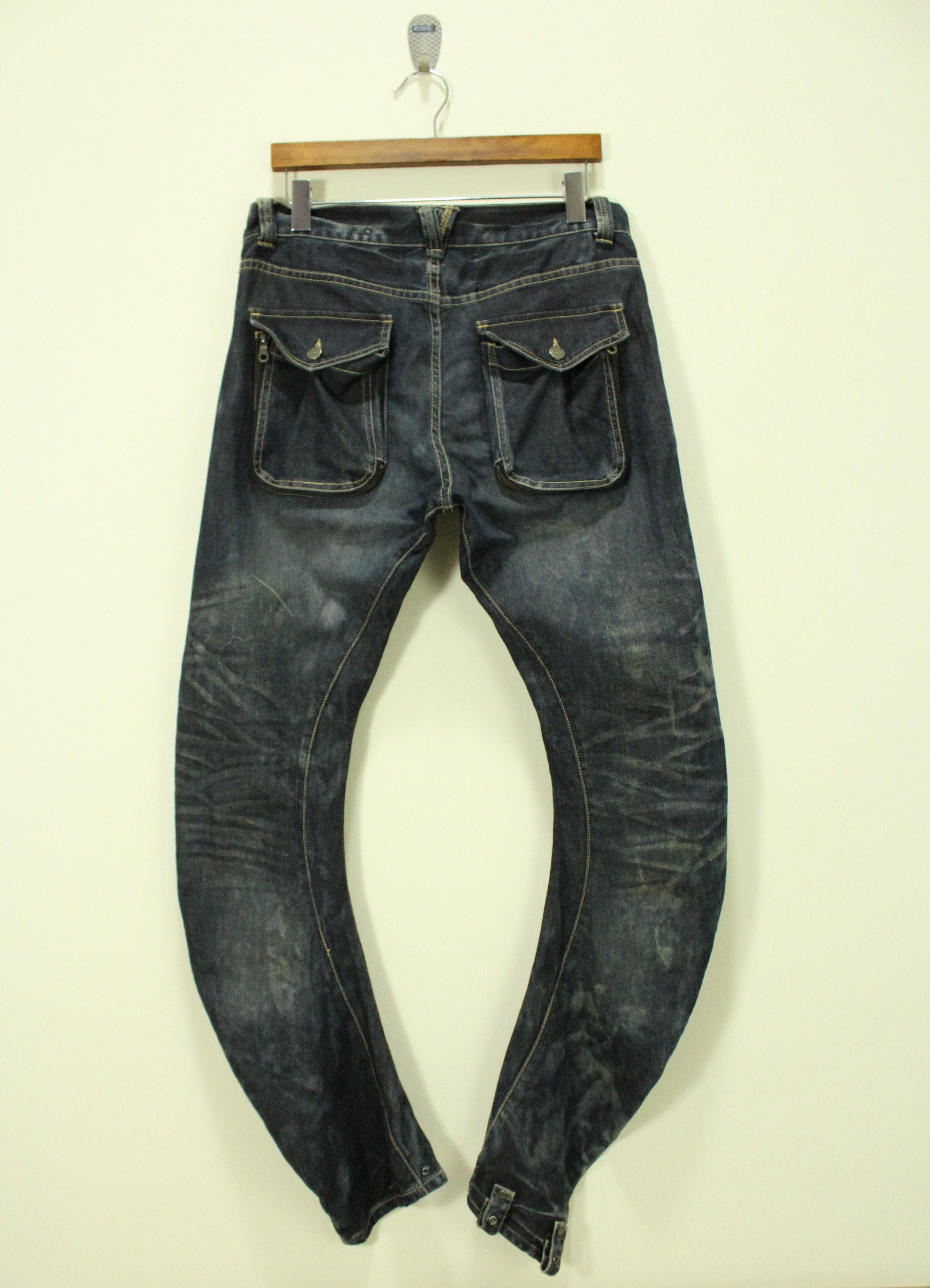 PPFM PPFM Denim Curve Distressed Style Washed Denim Size US 32 / EU 48 - 7 Thumbnail