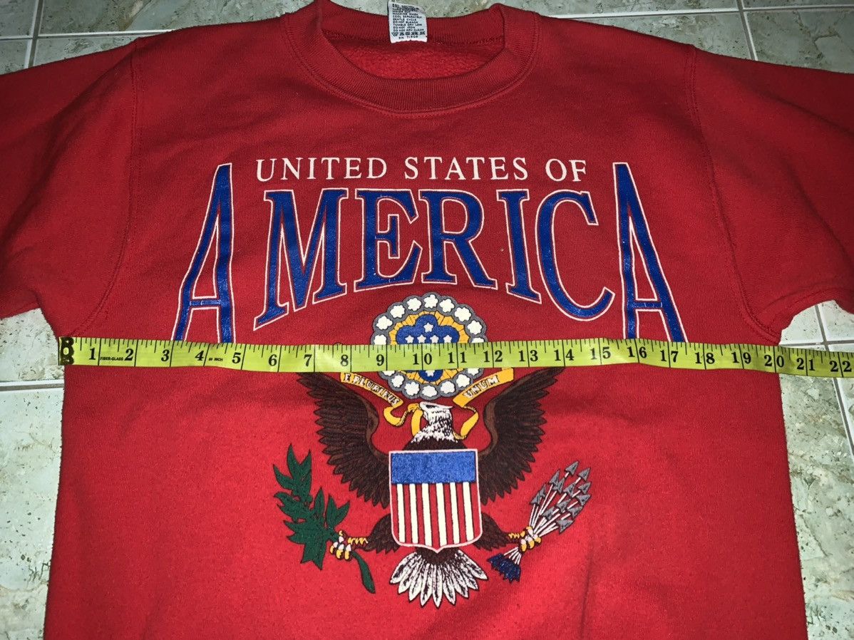Vintage Vintage UNITED STATES OF AMERICA pullover sweatshirt 90’s Size US M / EU 48-50 / 2 - 9 Thumbnail